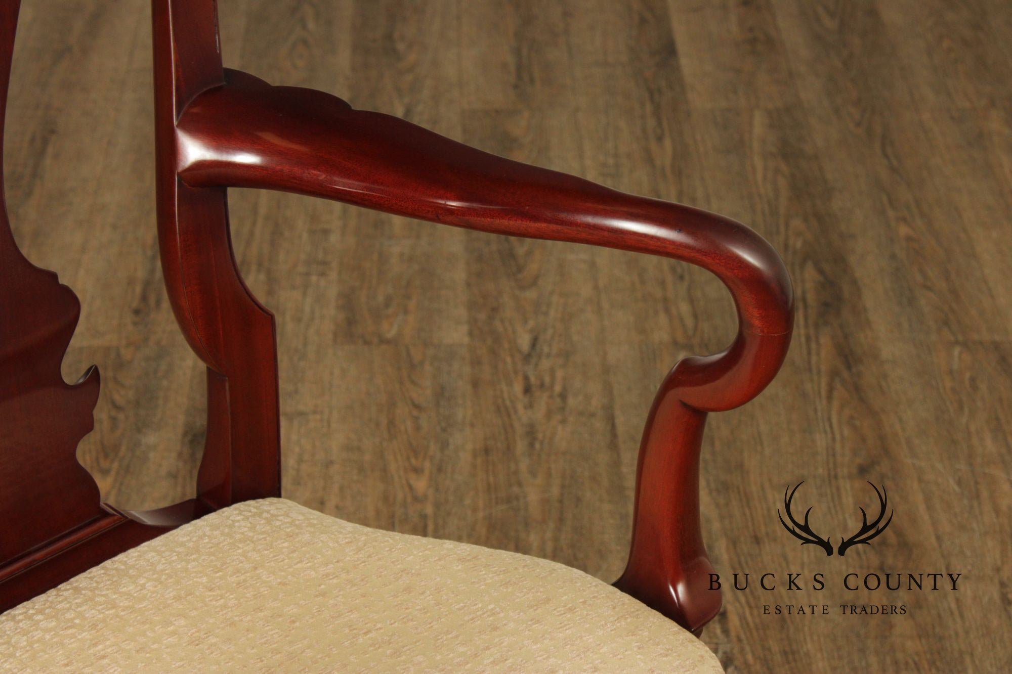 Kindel Winterthur Reproduction Set of Ten Mahogany Dining Chairs