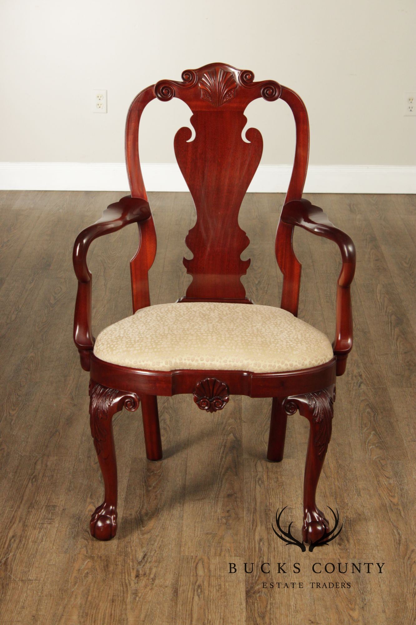Kindel Winterthur Reproduction Set of Ten Mahogany Dining Chairs