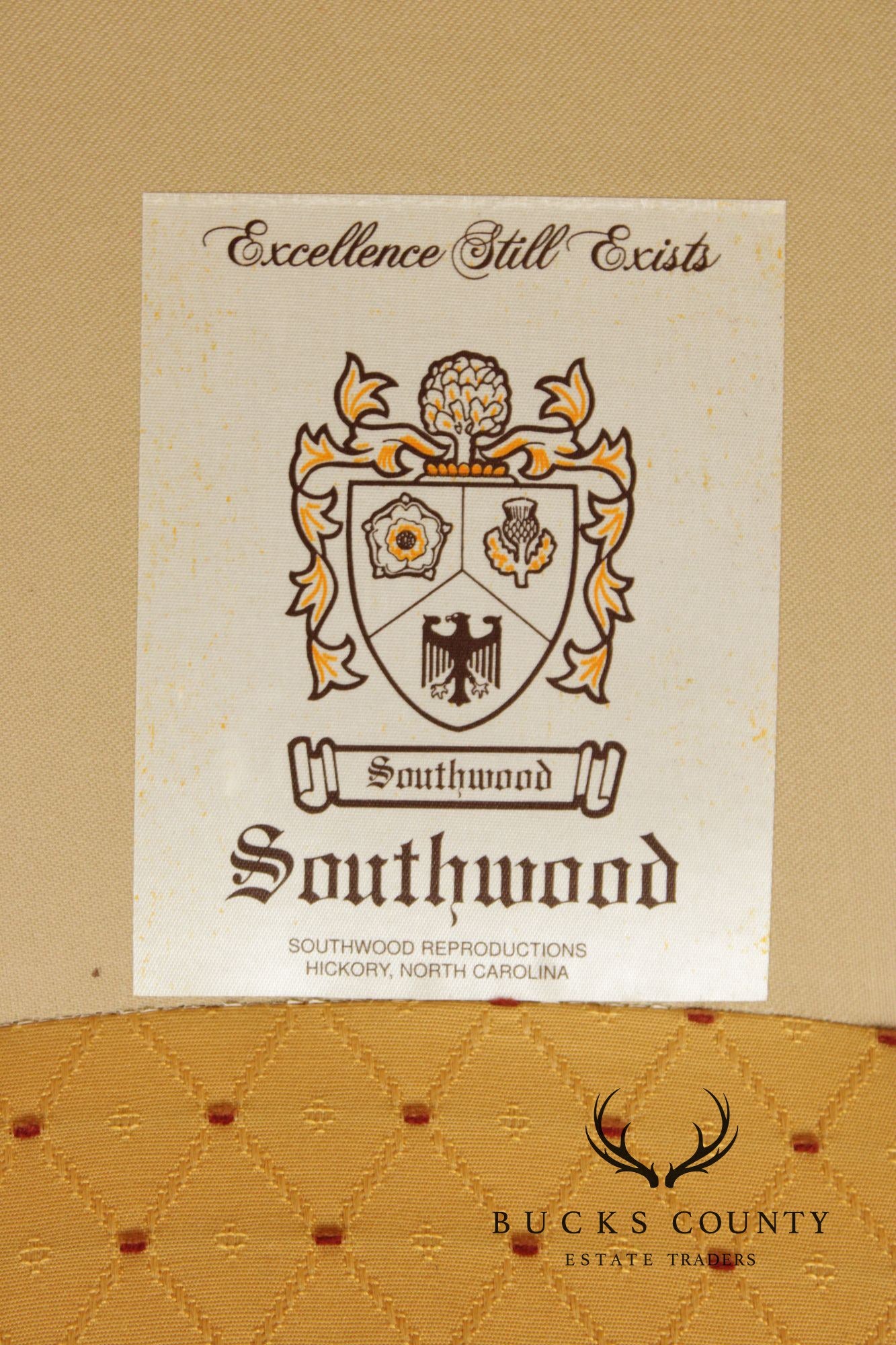 Southwood Pair Of Queen Anne Style Upholstered Wingback Chairs