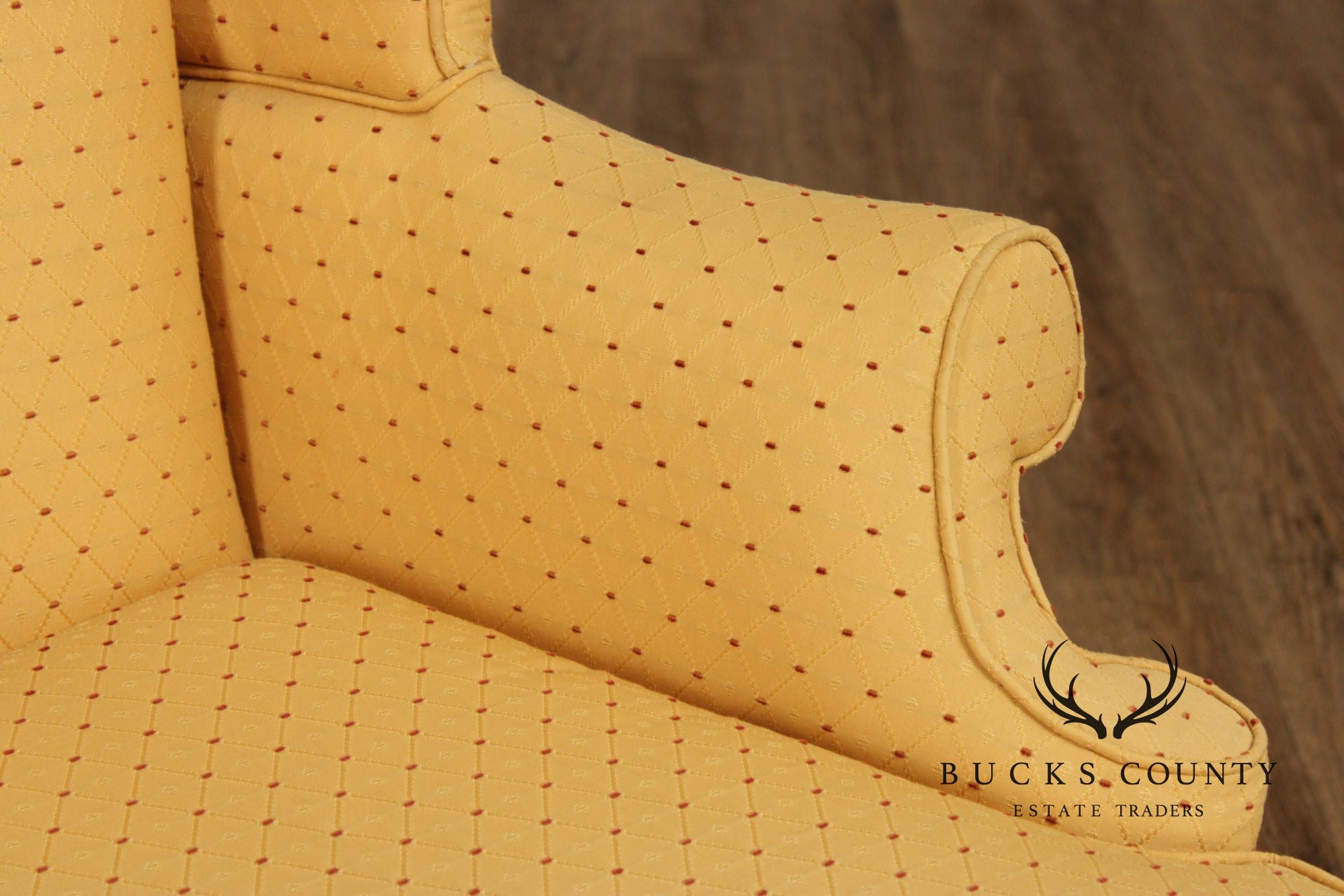 Southwood Pair Of Queen Anne Style Upholstered Wingback Chairs
