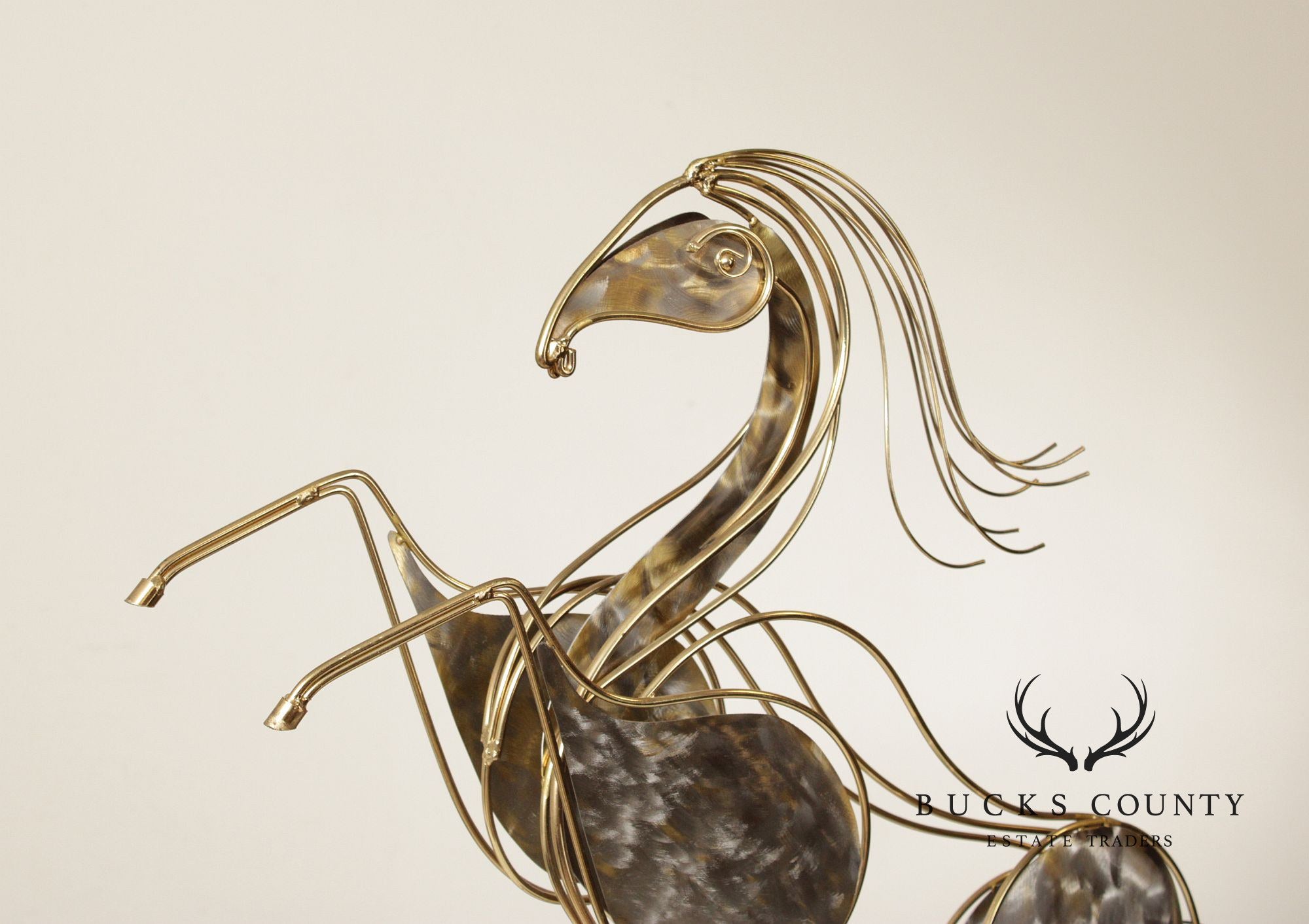 Curtis Jere Post Modern Rearing Horse Sculpture