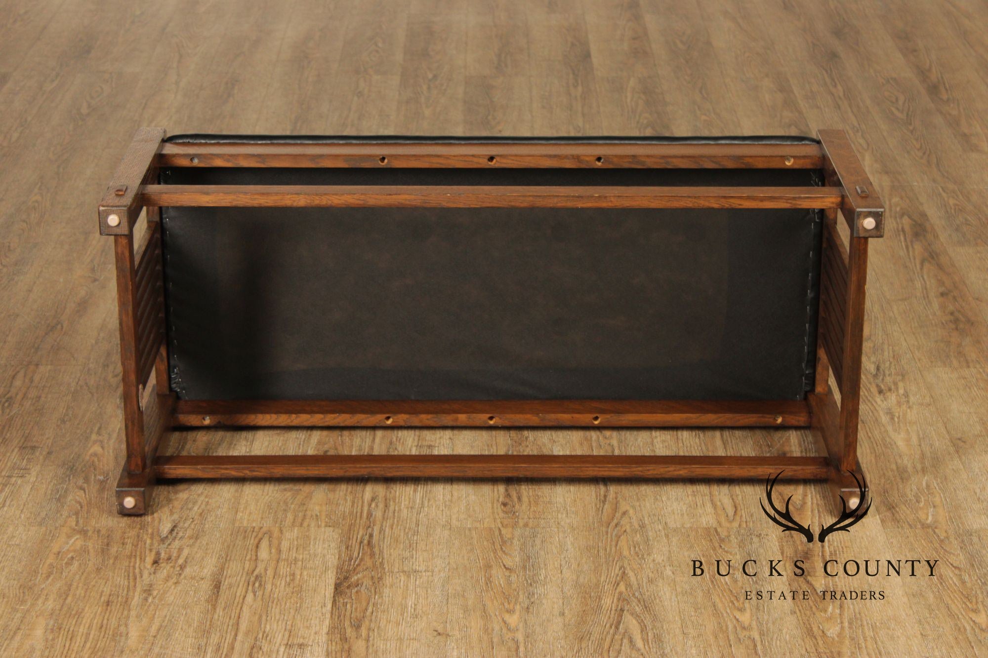 Stickley Mission Collection Oak Spindle Side Bench