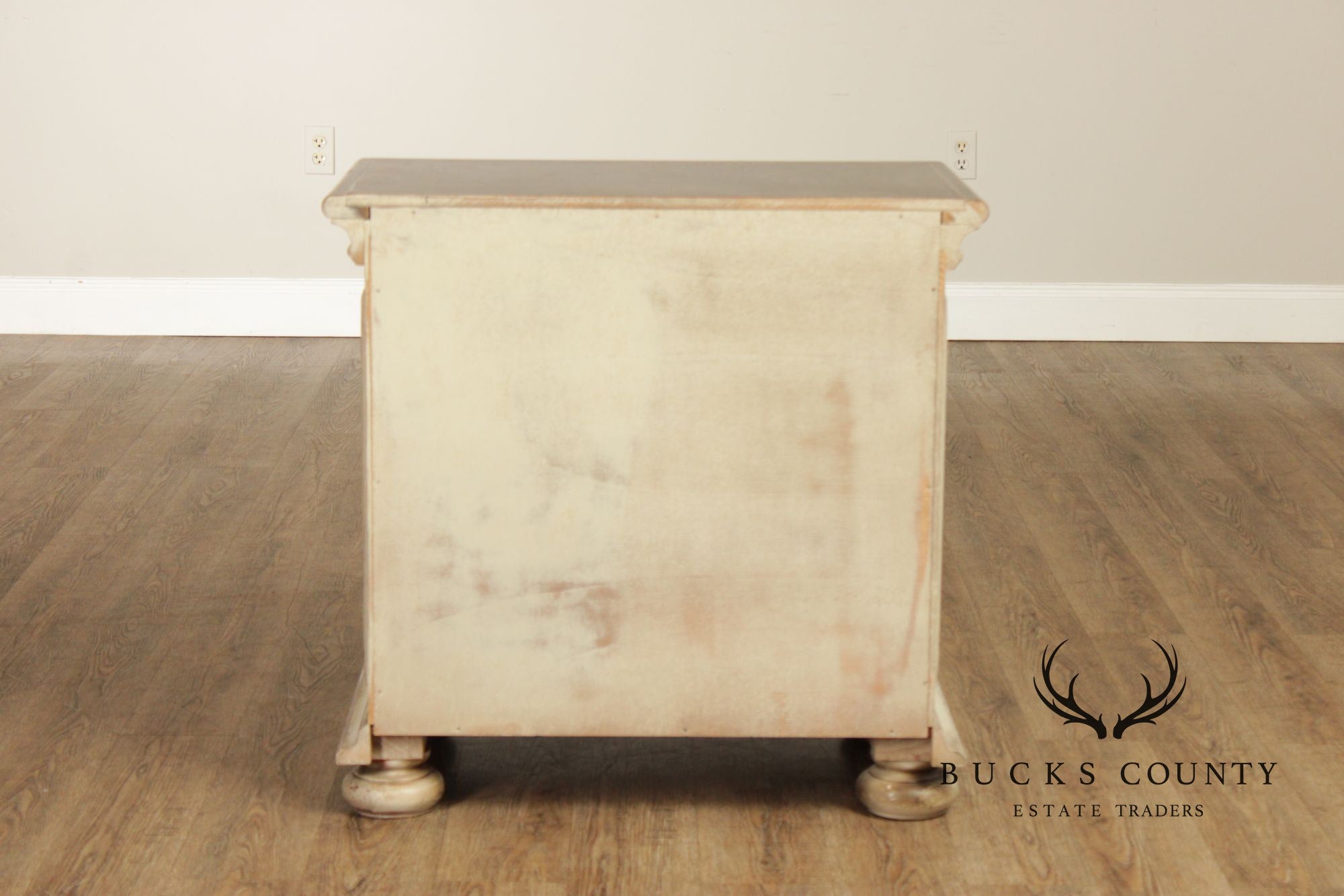 Arhaus Pair Of Handcrafted Italian Painted Three-Drawer Nightstands