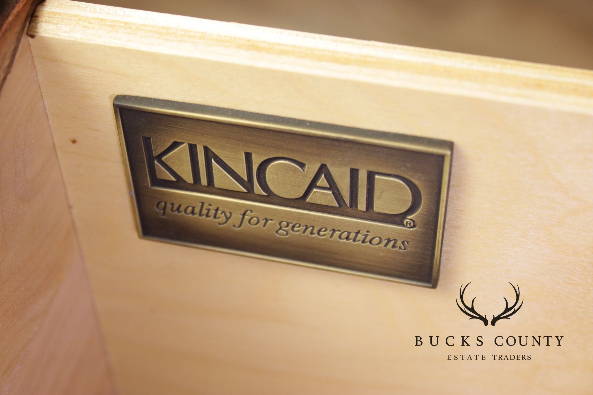 Kincaid Chippendale Style Pair of Cherry Chest Nightstands