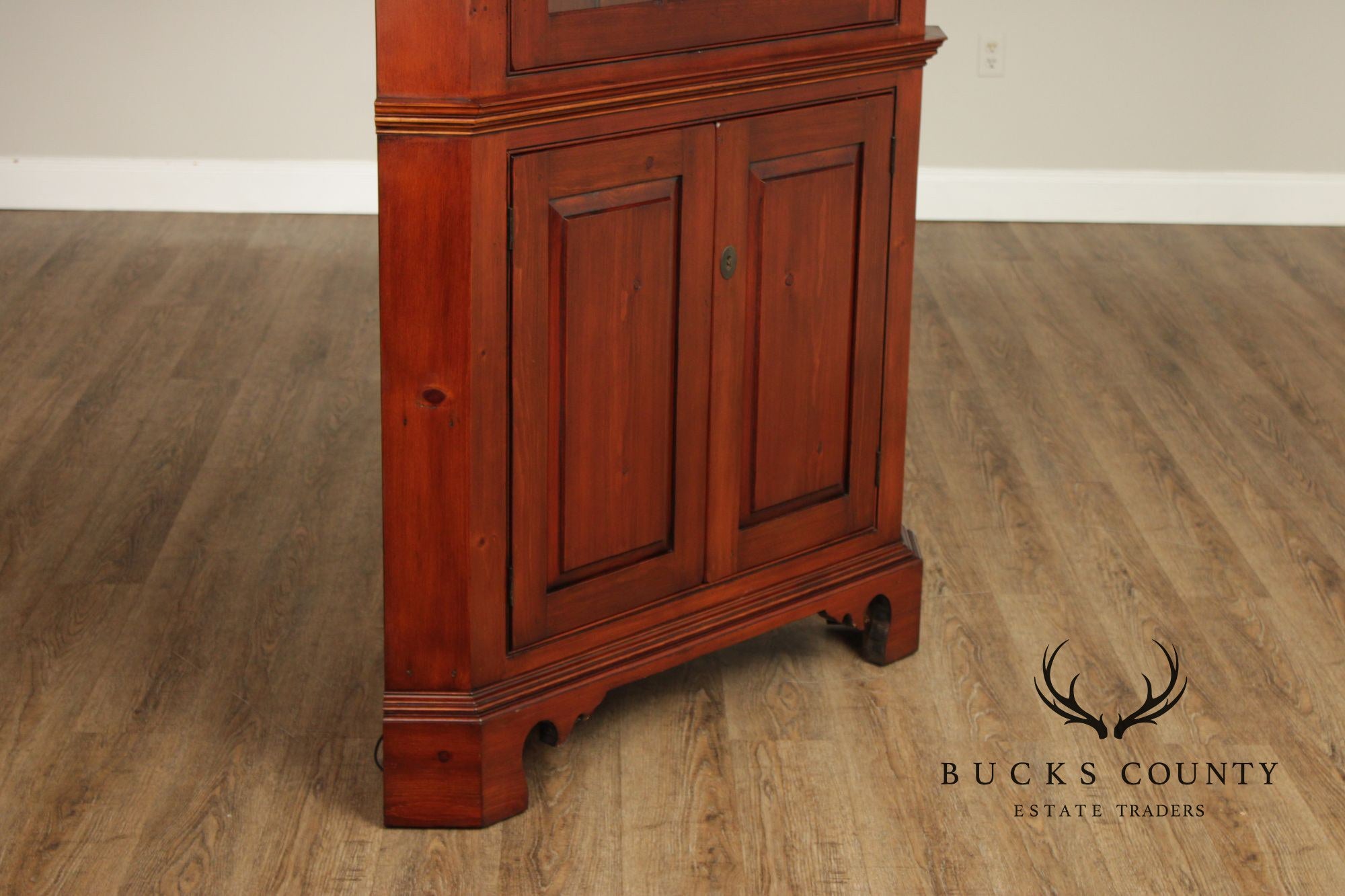 William Draper Custom Pine Corner Cabinetc