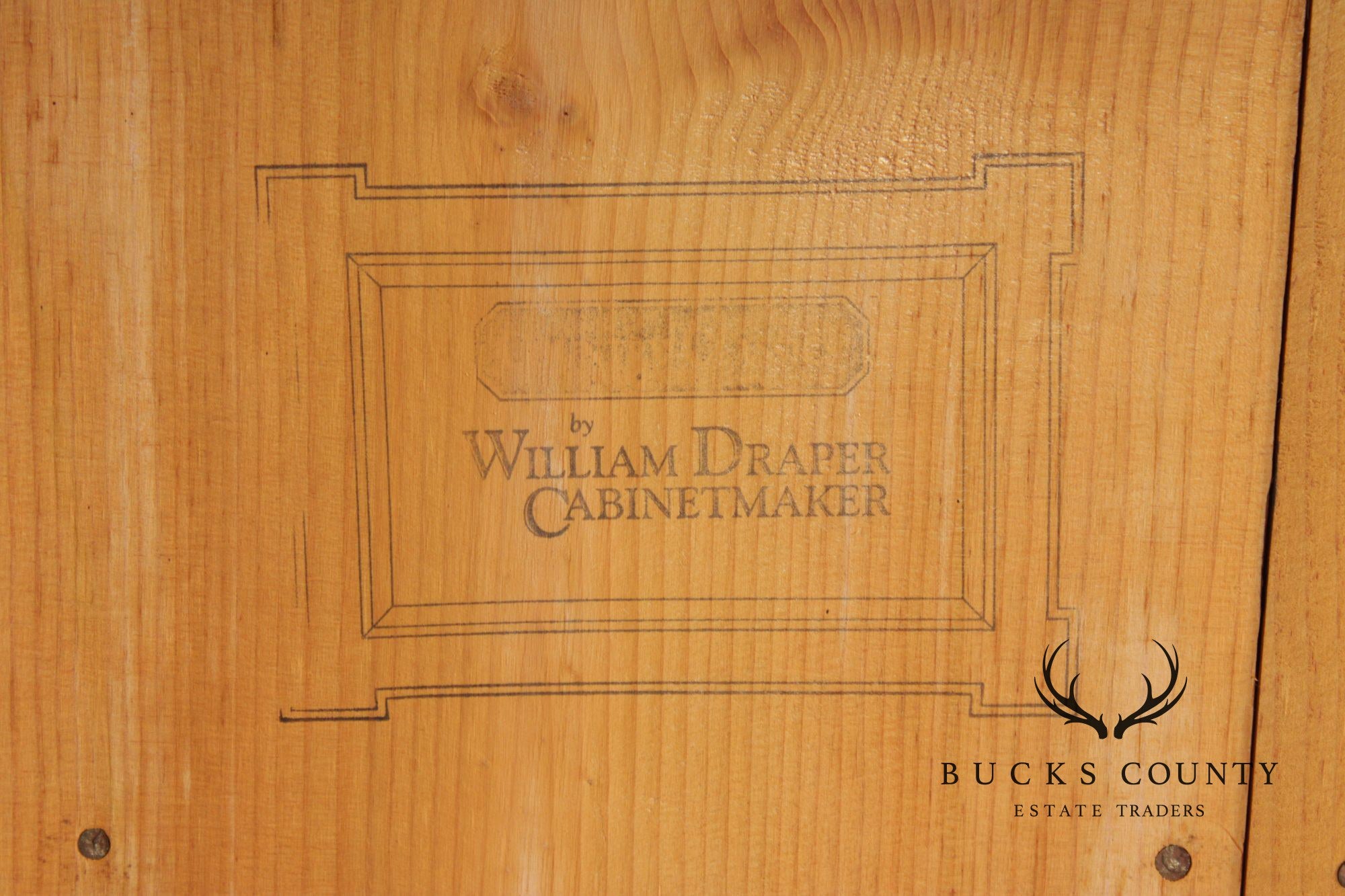 William Draper Custom Pine Corner Cabinetc