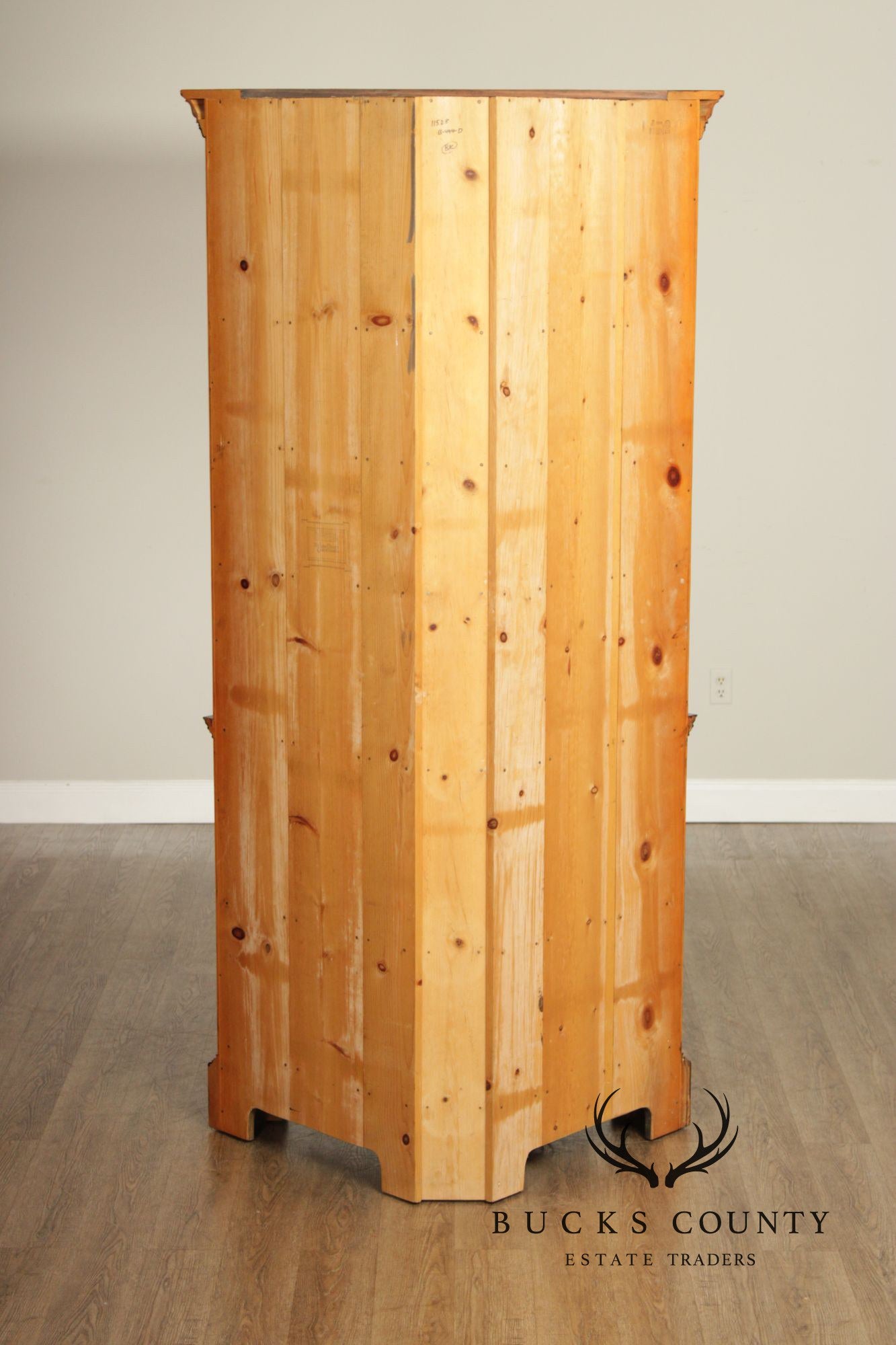 William Draper Custom Pine Corner Cabinetc