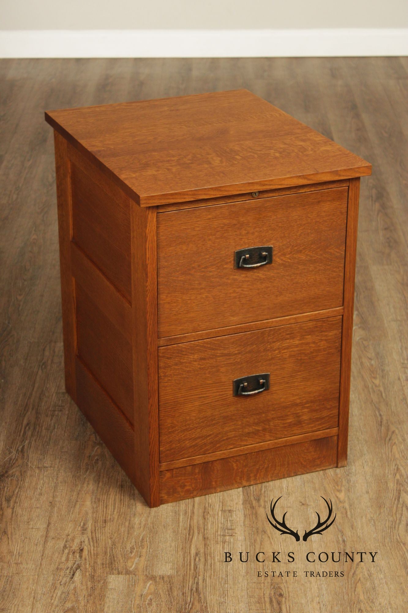 Stickley Mission Collection Oak Two Drawer File Cabinet