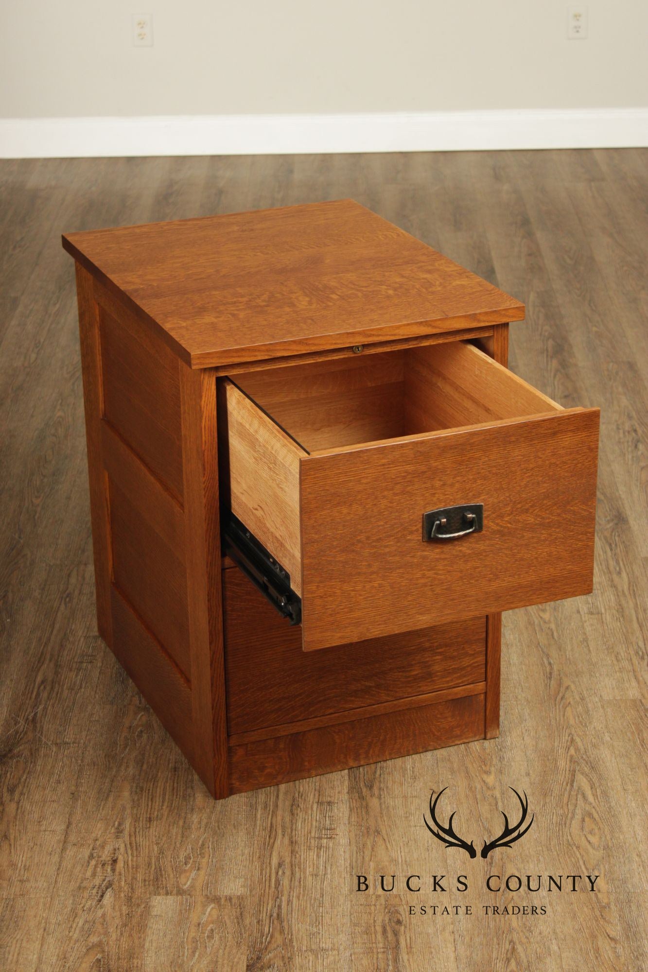 Stickley Mission Collection Oak Two Drawer File Cabinet