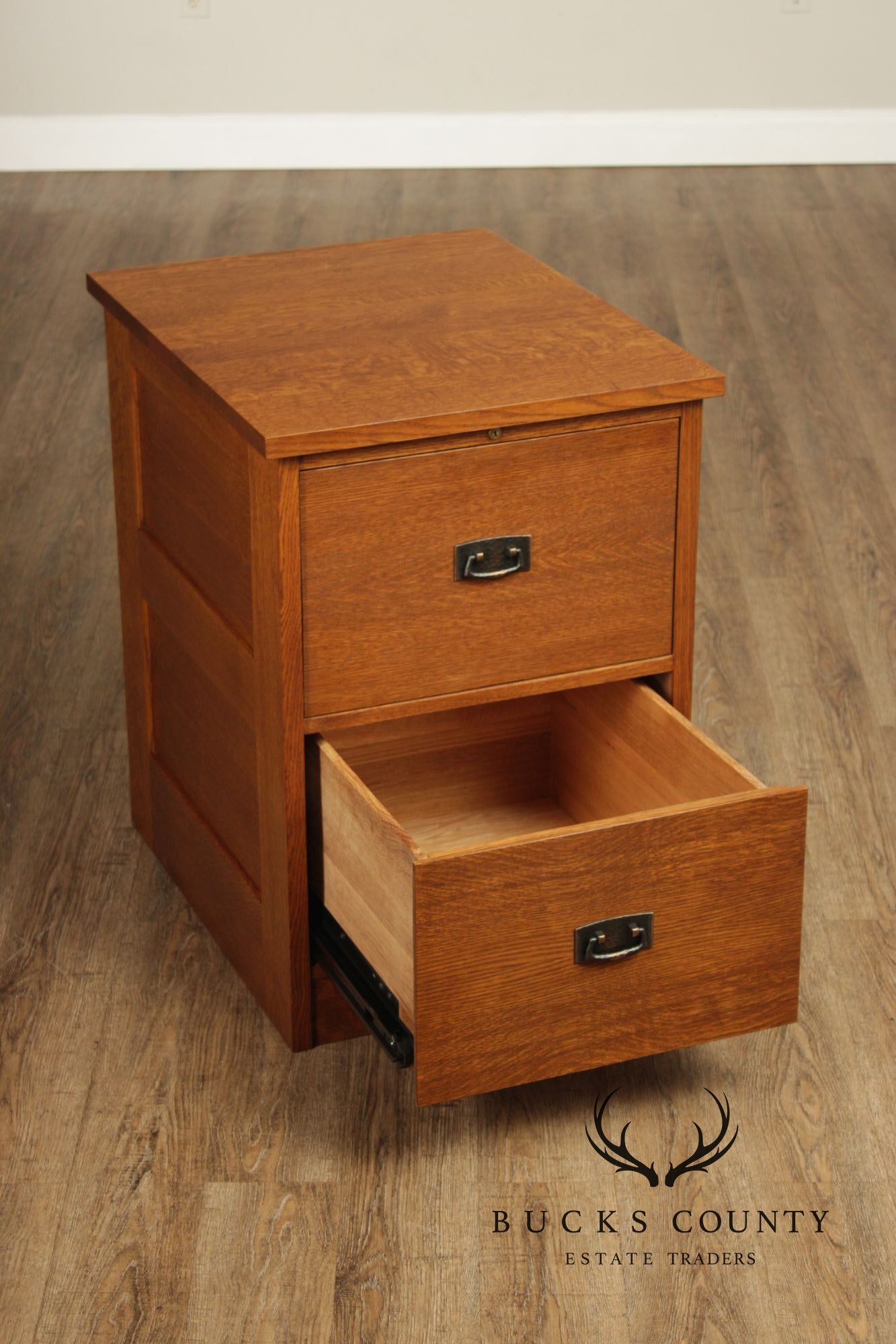 Stickley Mission Collection Oak Two Drawer File Cabinet