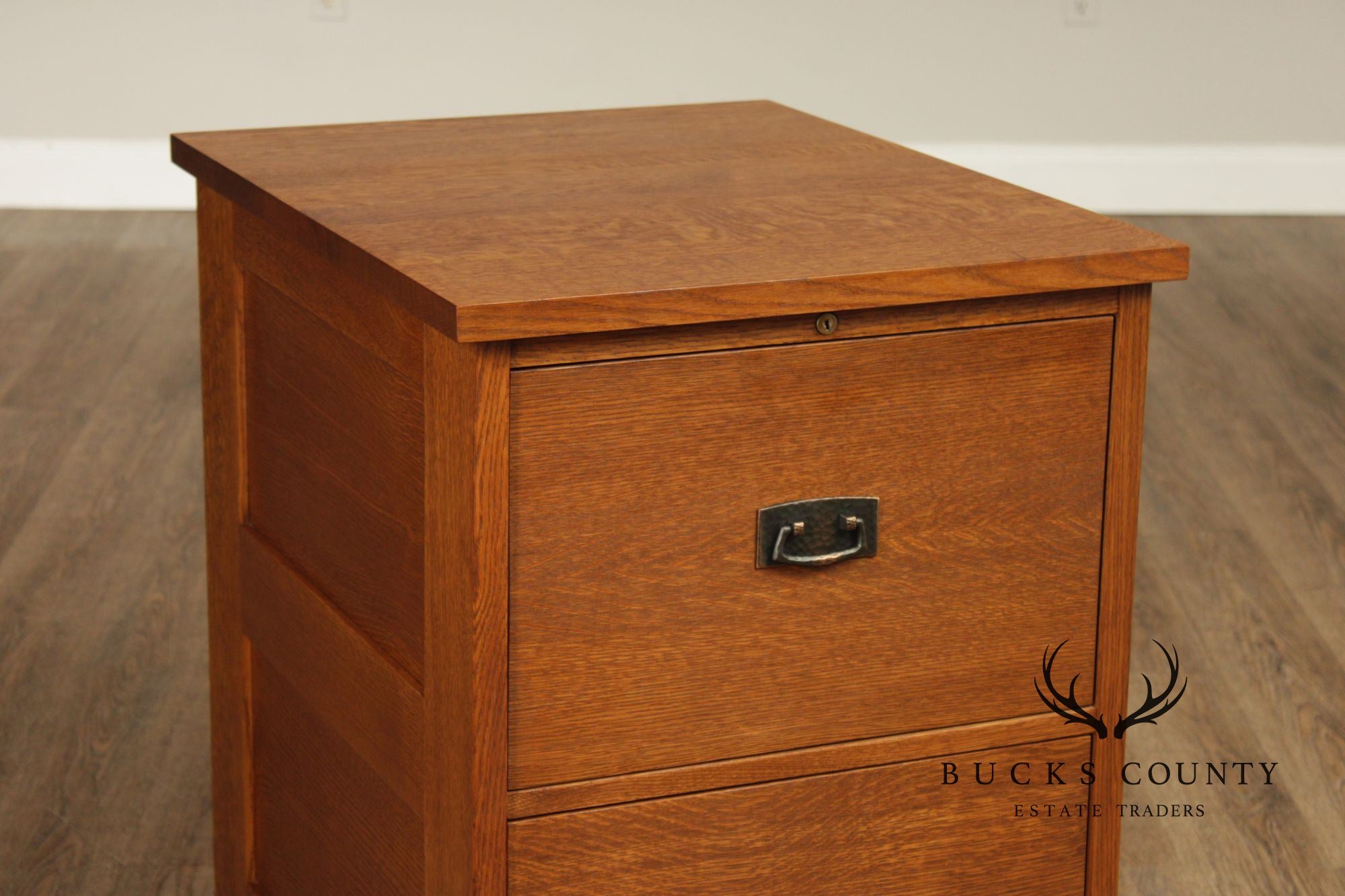 Stickley Mission Collection Oak Two Drawer File Cabinet