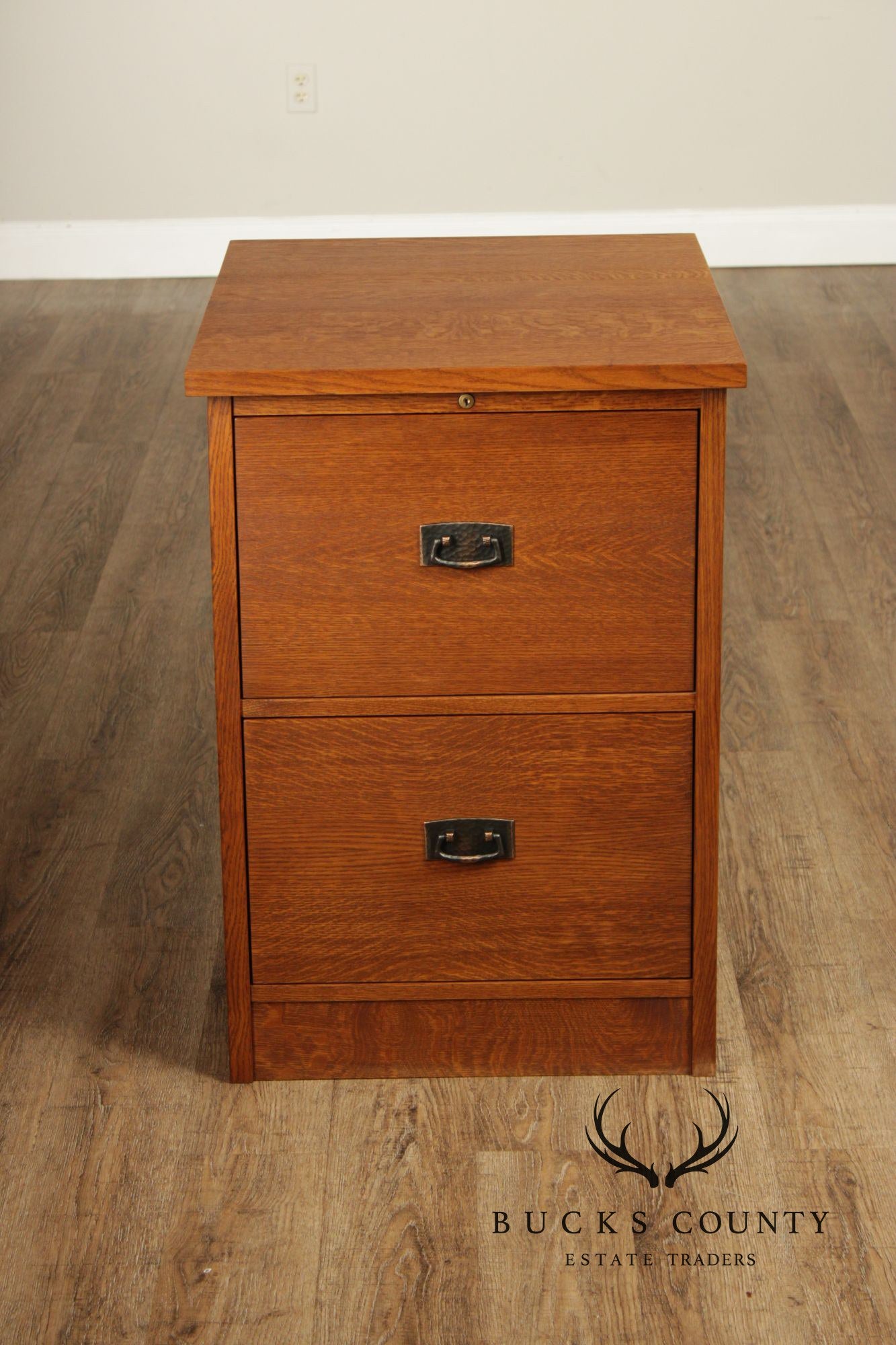 Stickley Mission Collection Oak Two Drawer File Cabinet