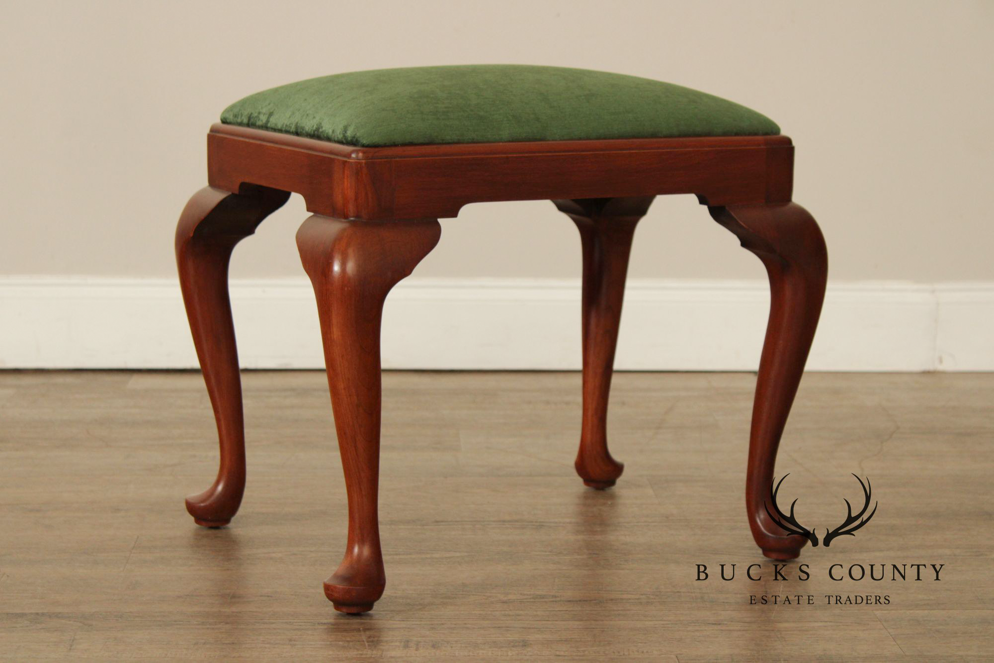 Henkel Harris Queen Anne Style Cherry Bench