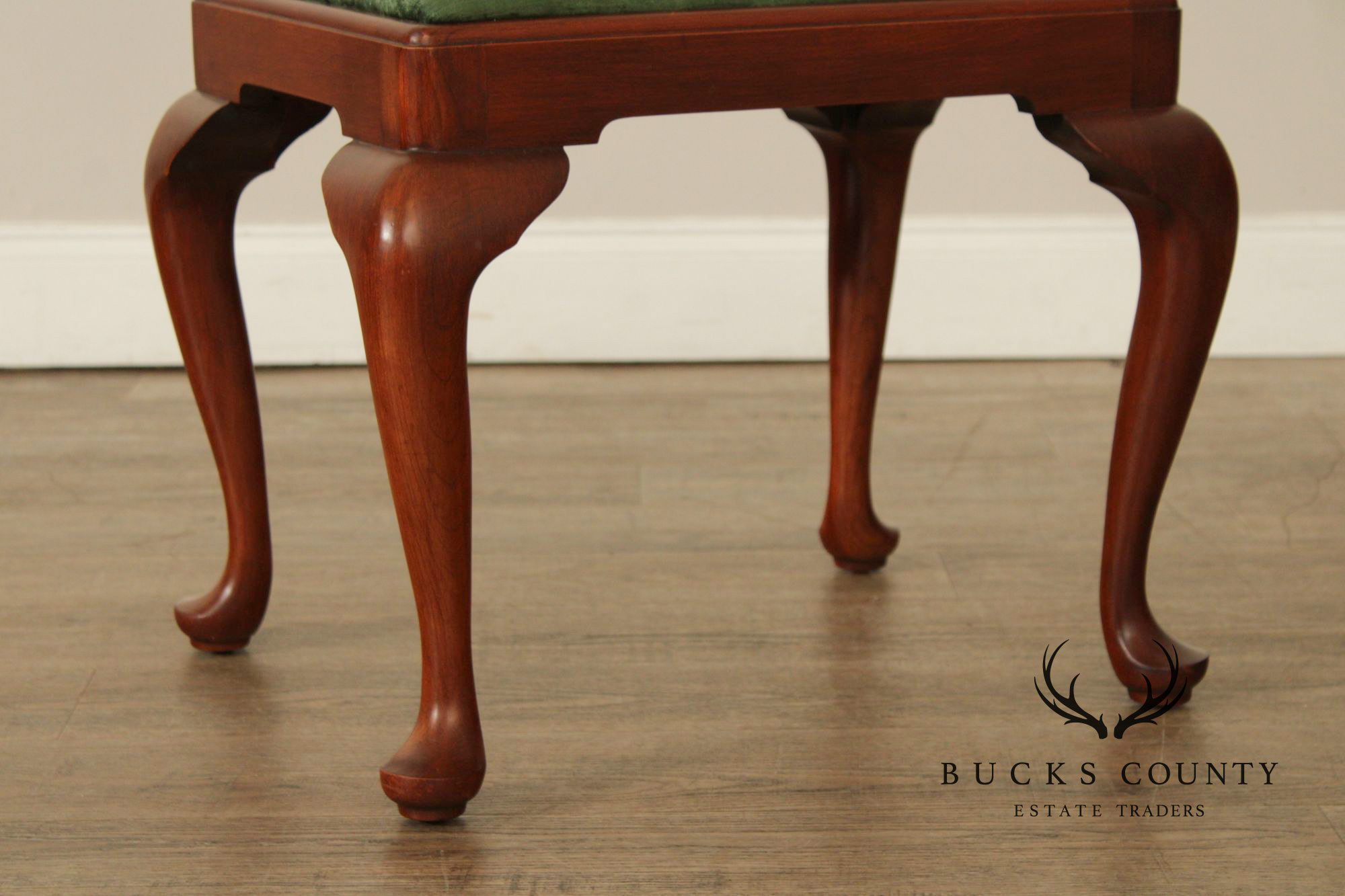 Henkel Harris Queen Anne Style Cherry Bench