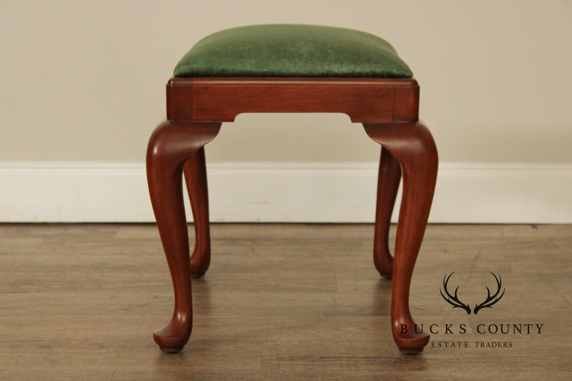 Henkel Harris Queen Anne Style Cherry Bench