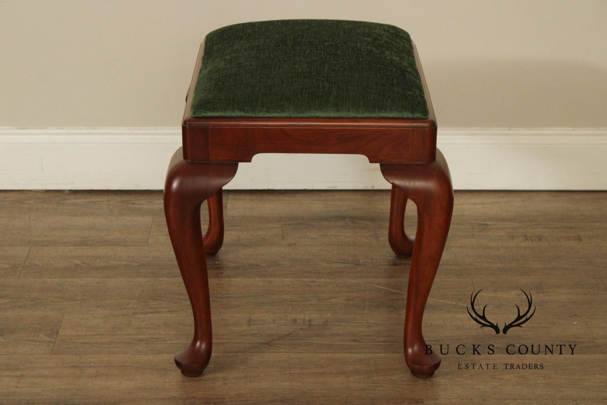 Henkel Harris Queen Anne Style Cherry Bench