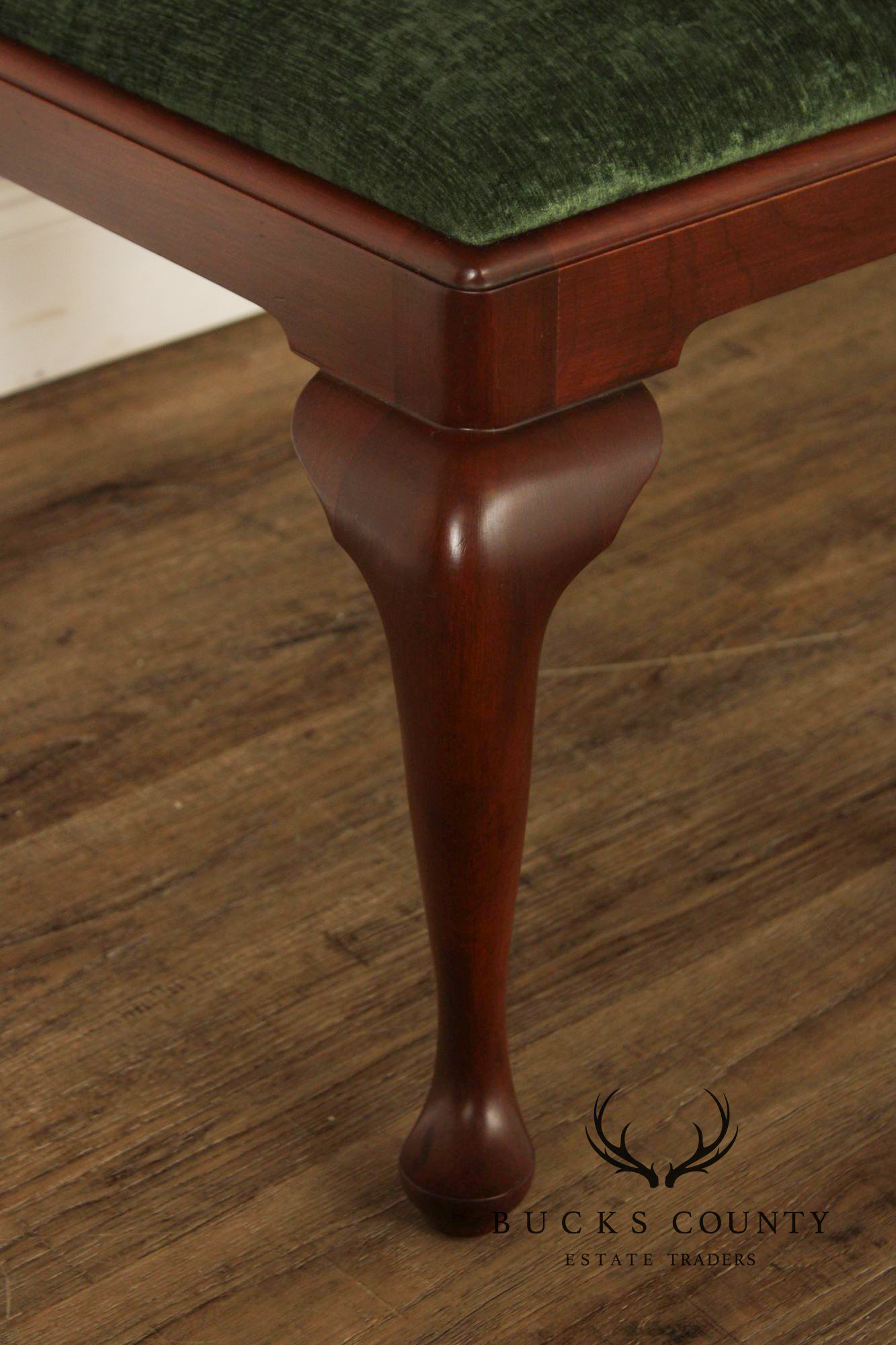 Henkel Harris Queen Anne Style Cherry Bench