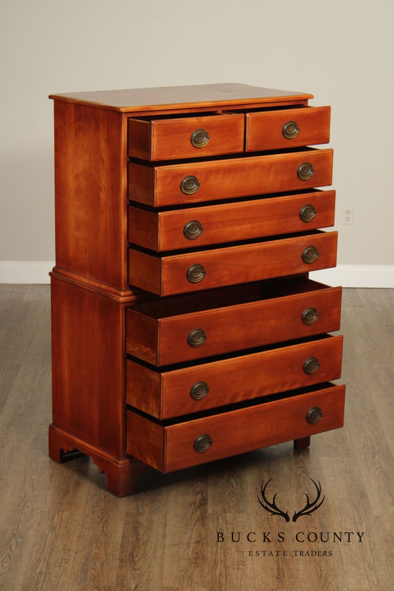 Cushman Colonial Creation Vintage Maple High Chest