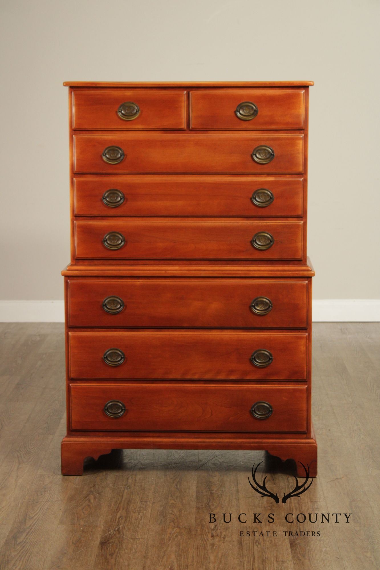 Cushman Colonial Creation Vintage Maple High Chest