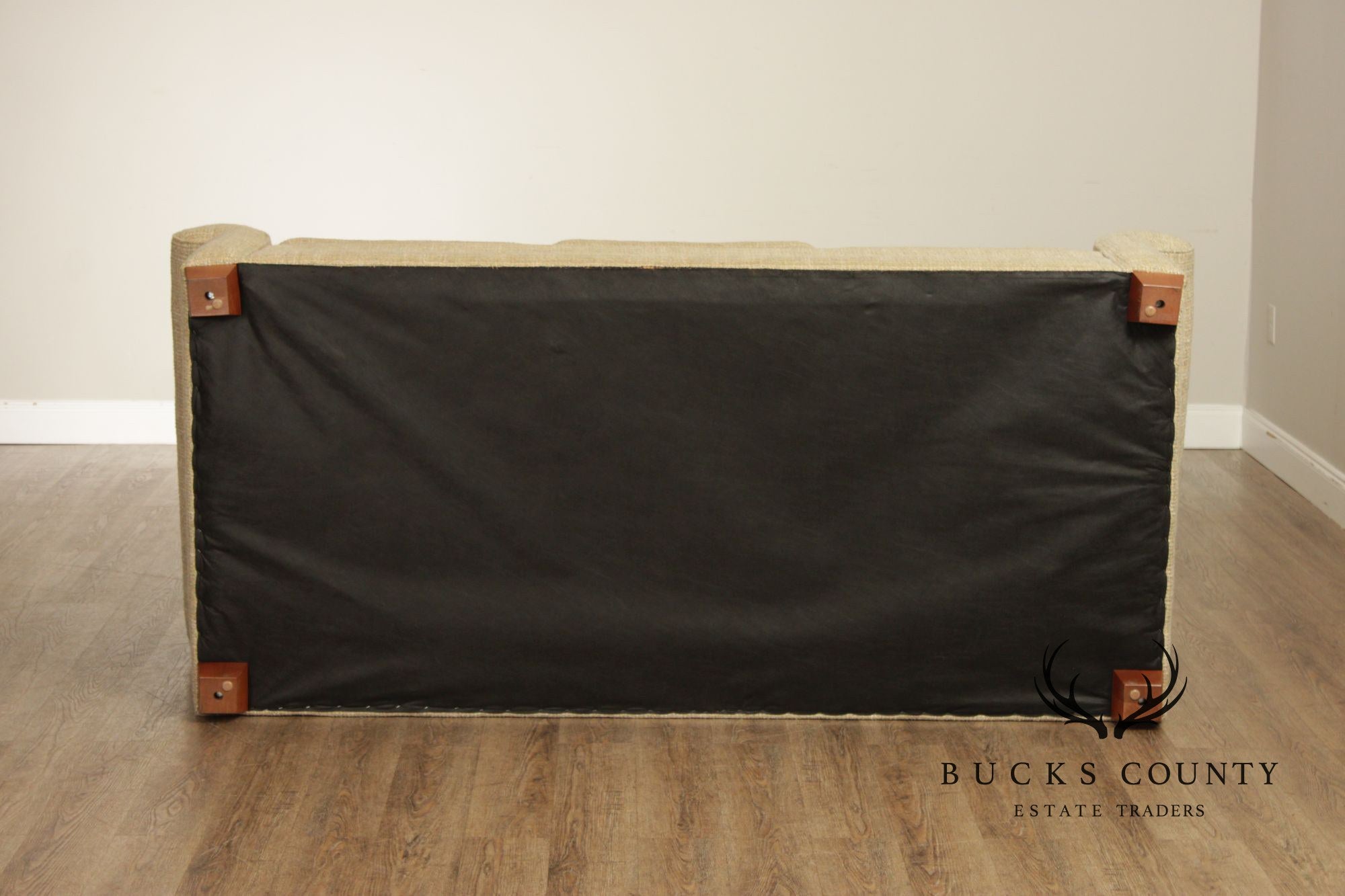 Ethan Allen Three Cushion Sofa With Rolled Arms