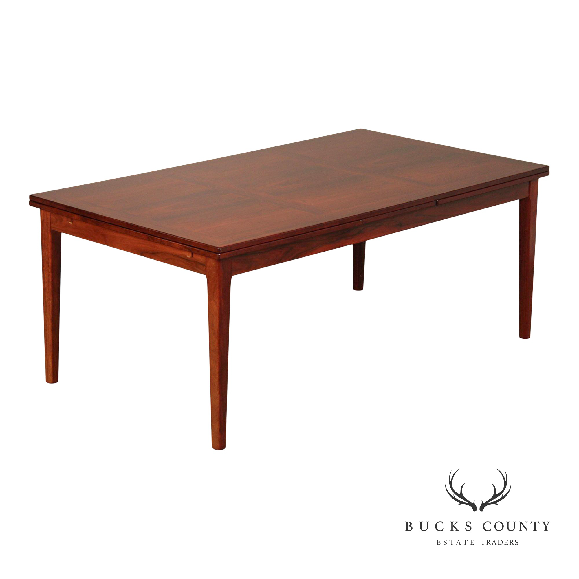 Skovby Danish Modern Rosewood Expandable Dining Table