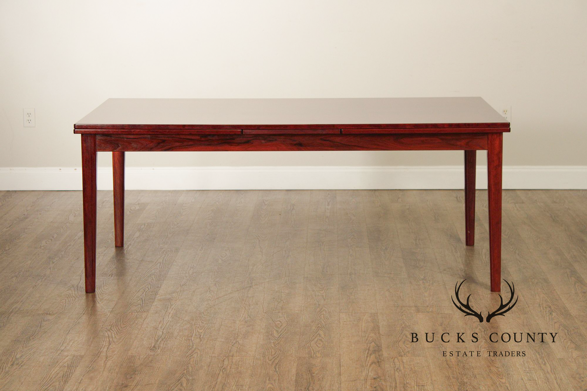 Skovby Danish Modern Rosewood Expandable Dining Table