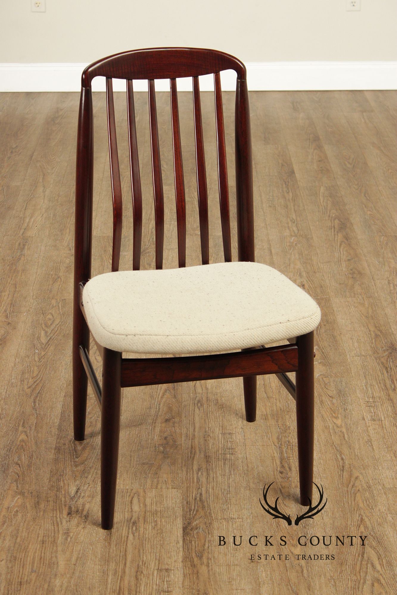 Benny Linden Danish Modern Style Set of Twelve Rosewood Dining Chairs