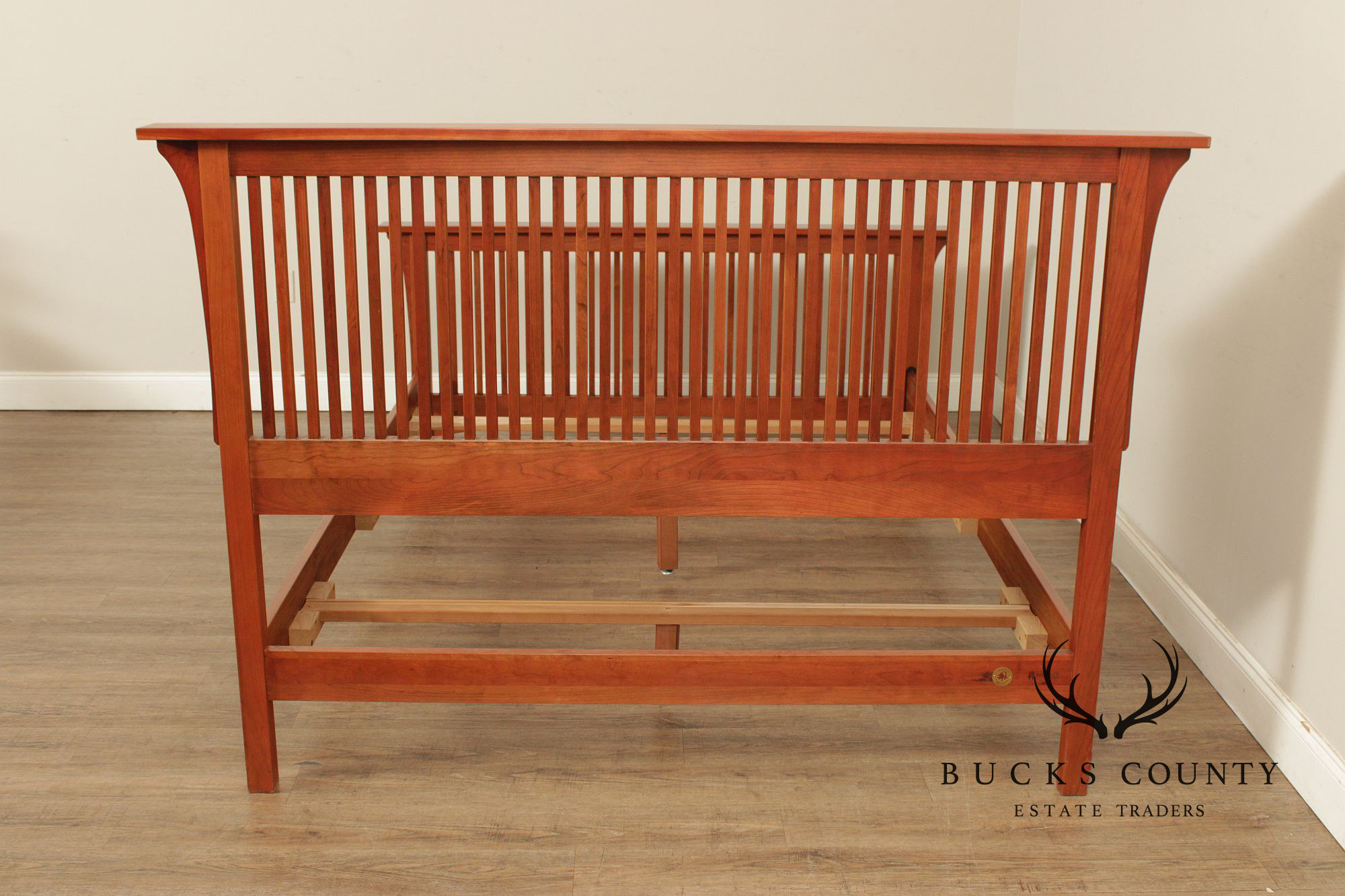 Stickley Mission Collection Cherry Queen Spindle Bed