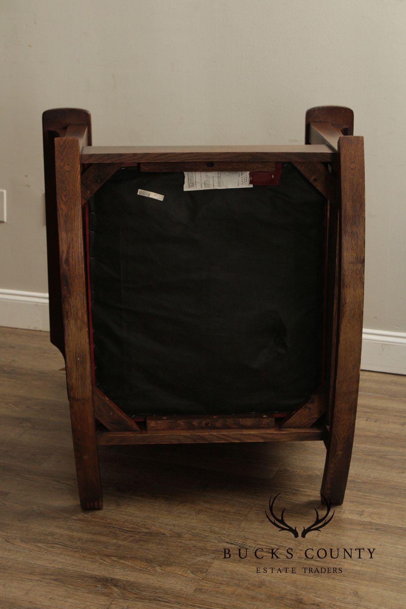 Stickley Mission Collection Oak And Leather Rocking Chair