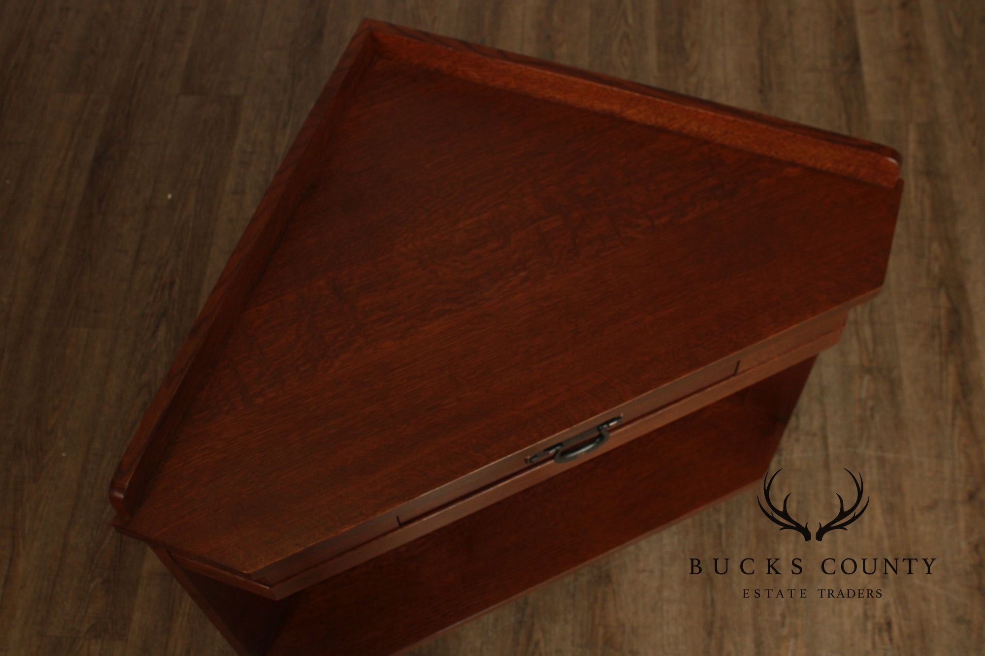 Stickley Mission Collection Oak Corner Console Table