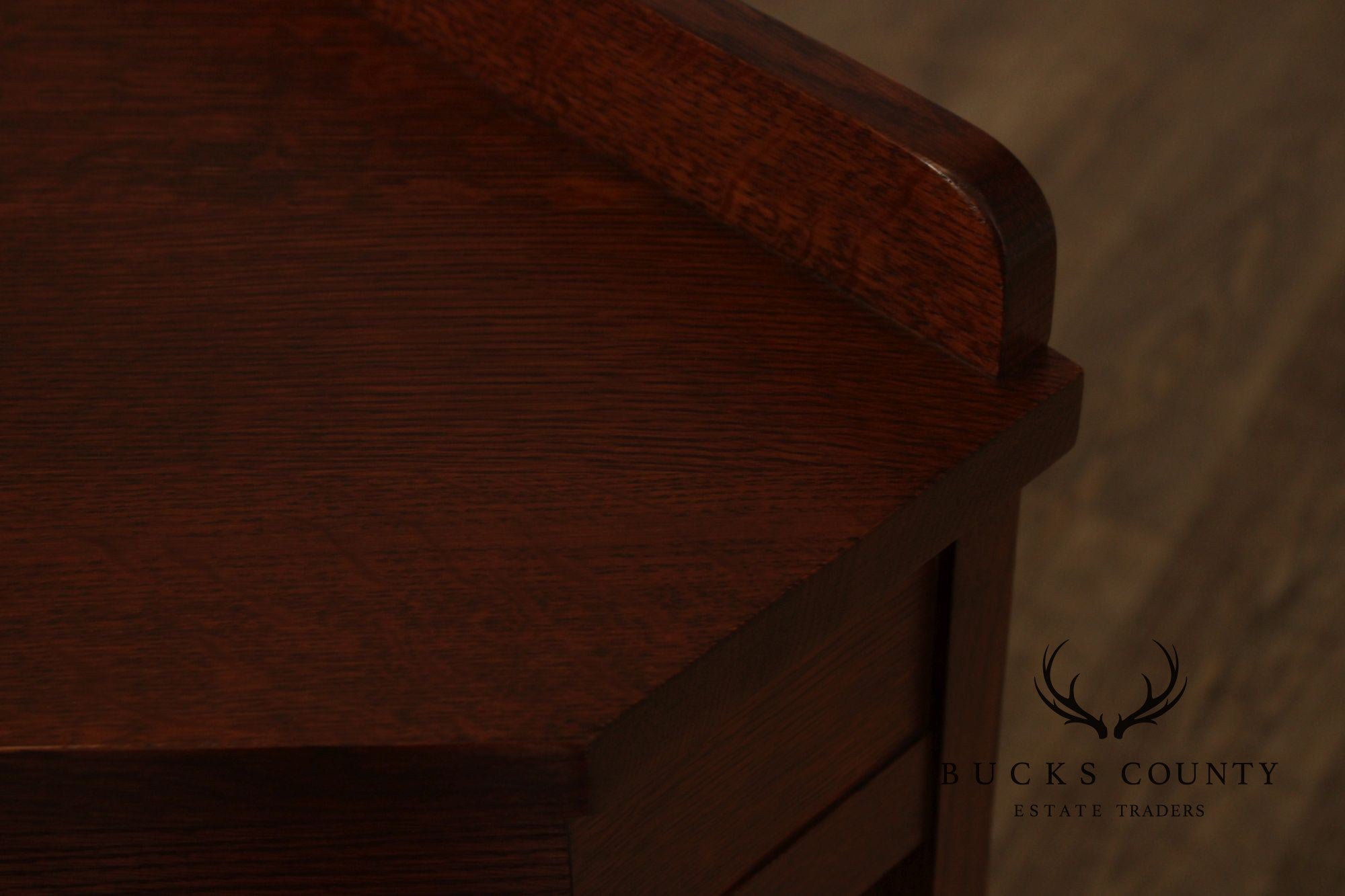 Stickley Mission Collection Oak Corner Console Table