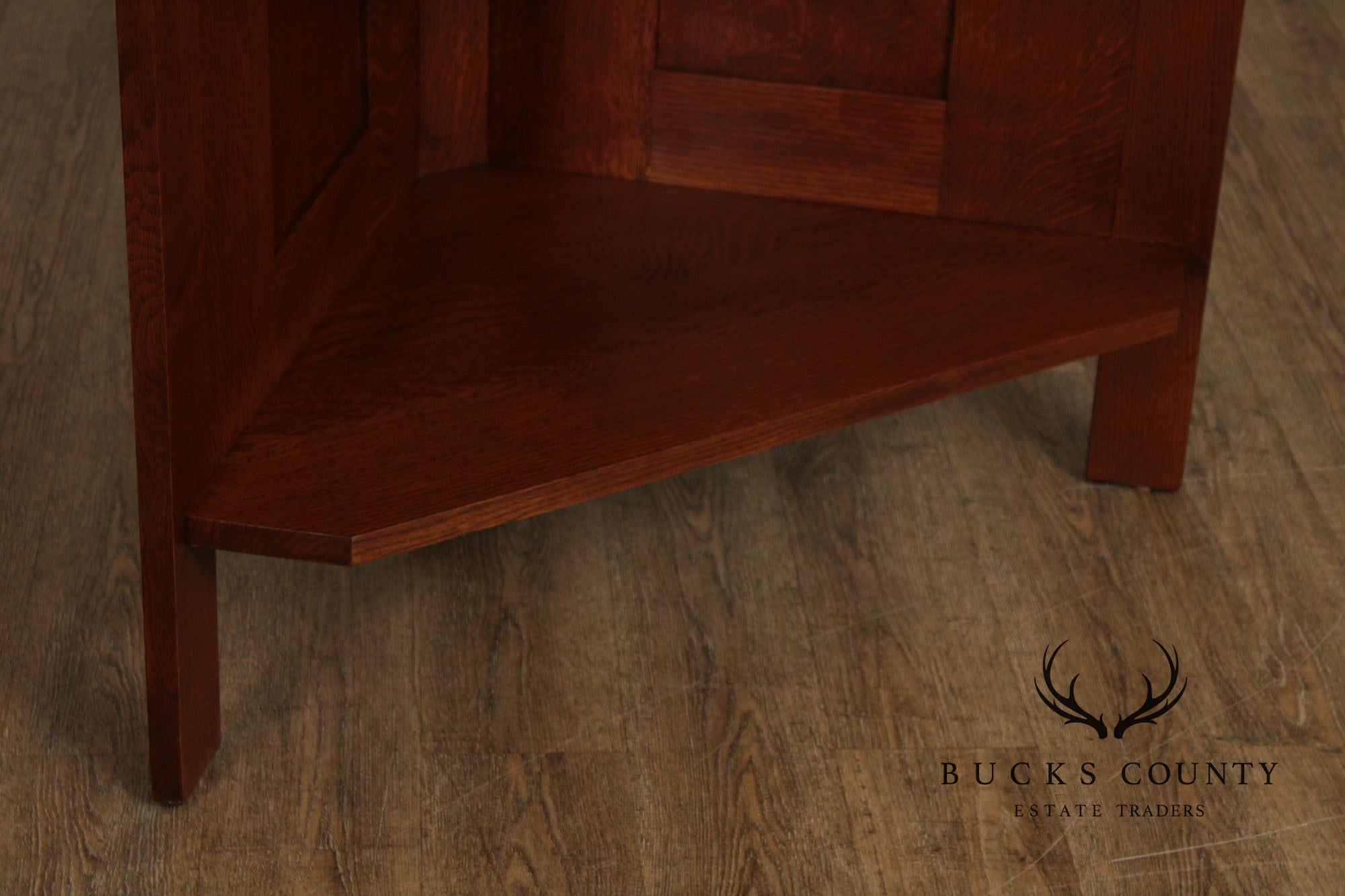 Stickley Mission Collection Oak Corner Console Table