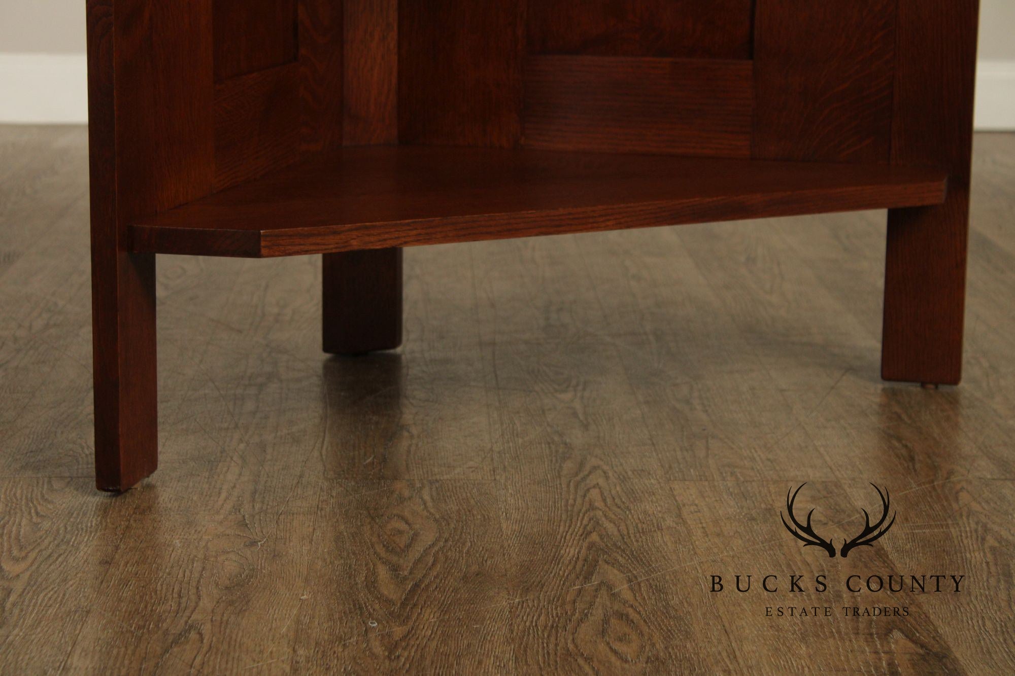 Stickley Mission Collection Oak Corner Console Table