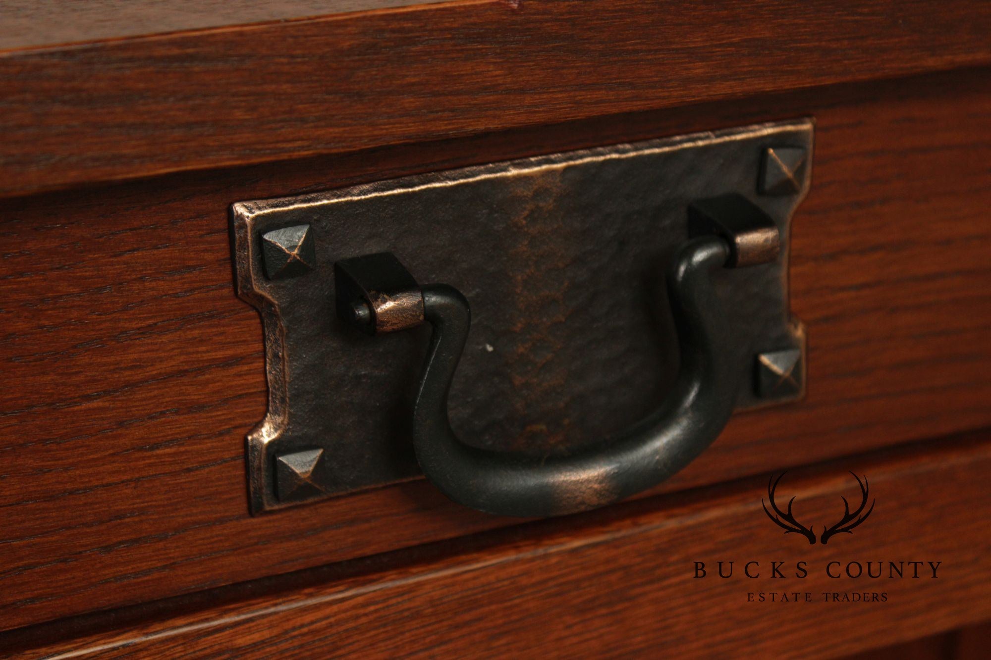 Stickley Mission Collection Oak Corner Console Table