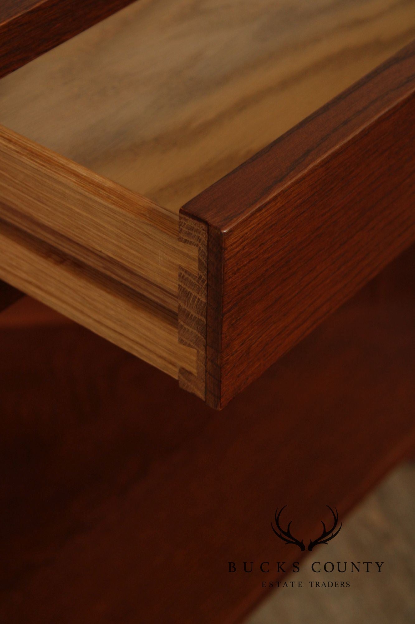 Stickley Mission Collection Oak Corner Console Table