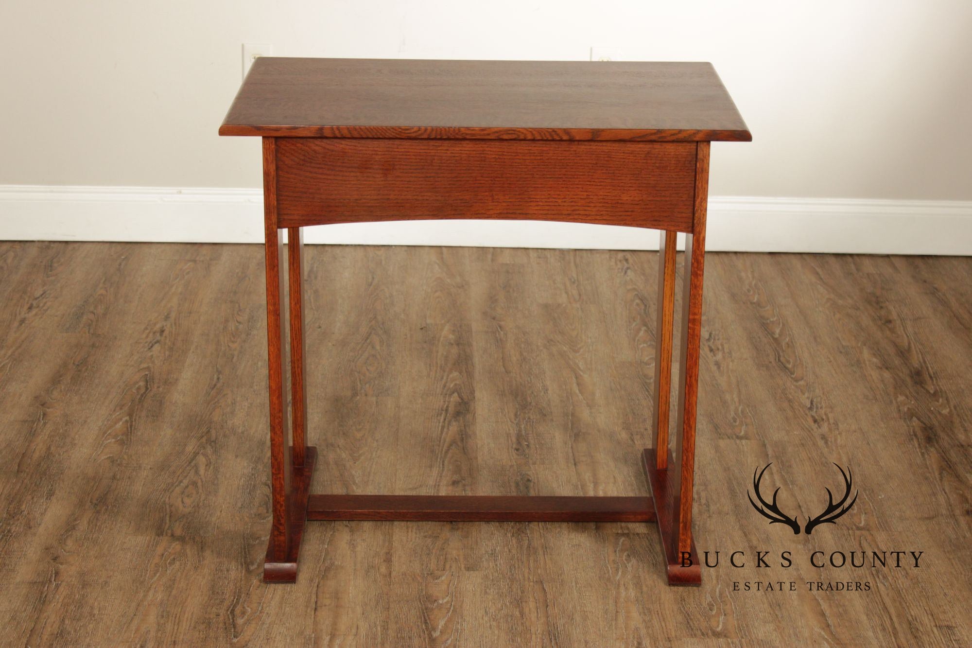 Stickley Mission Collection Harvey Ellis Oak Console Table With Inlay