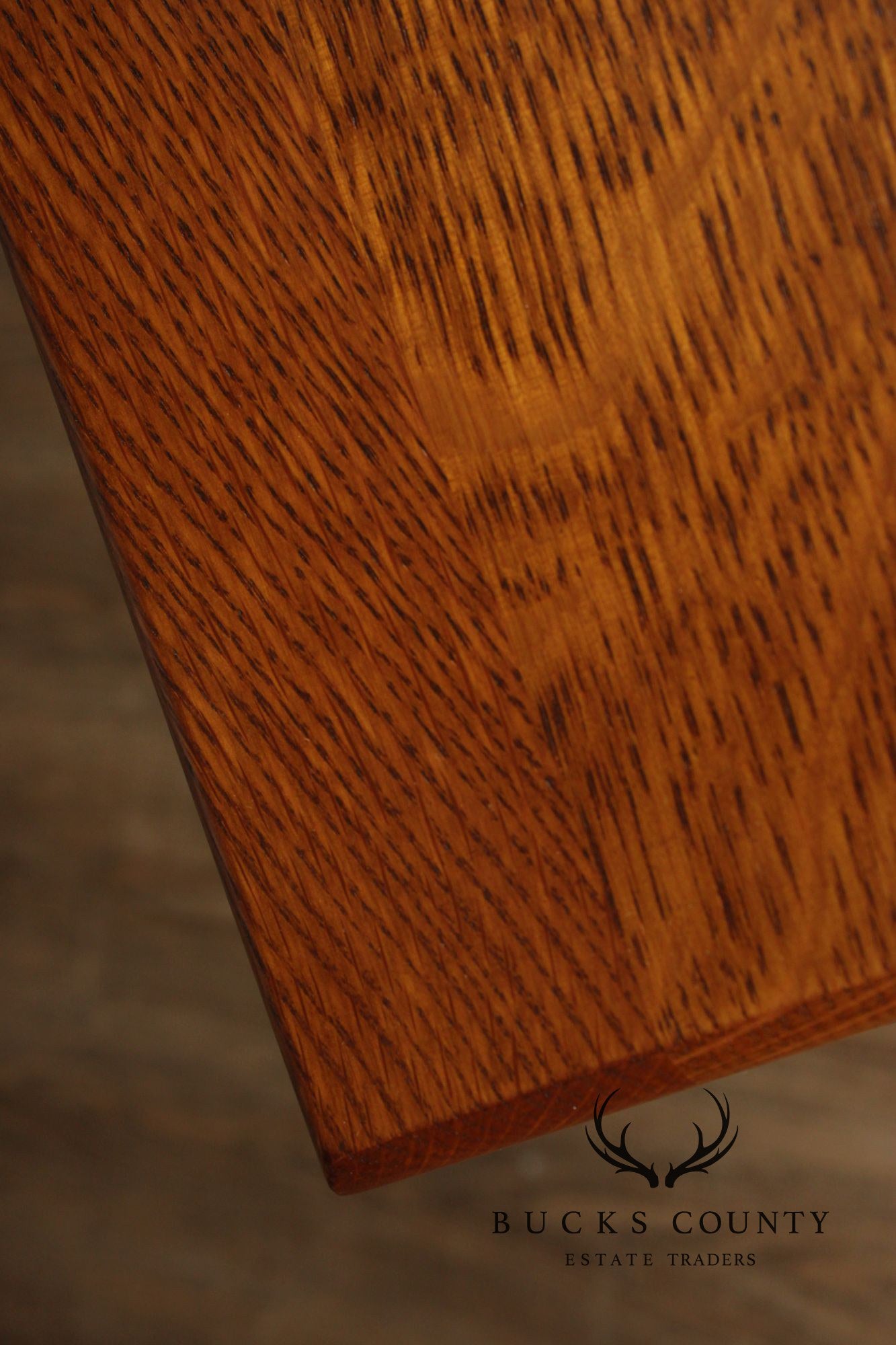 Stickley Mission Collection Inlaid Oak Tiered Occasional Table