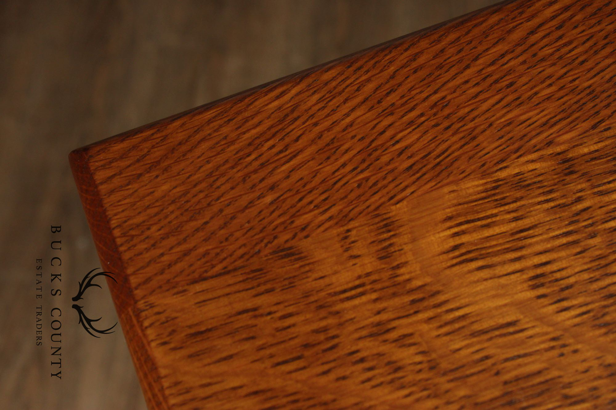 Stickley Mission Collection Inlaid Oak Tiered Occasional Table