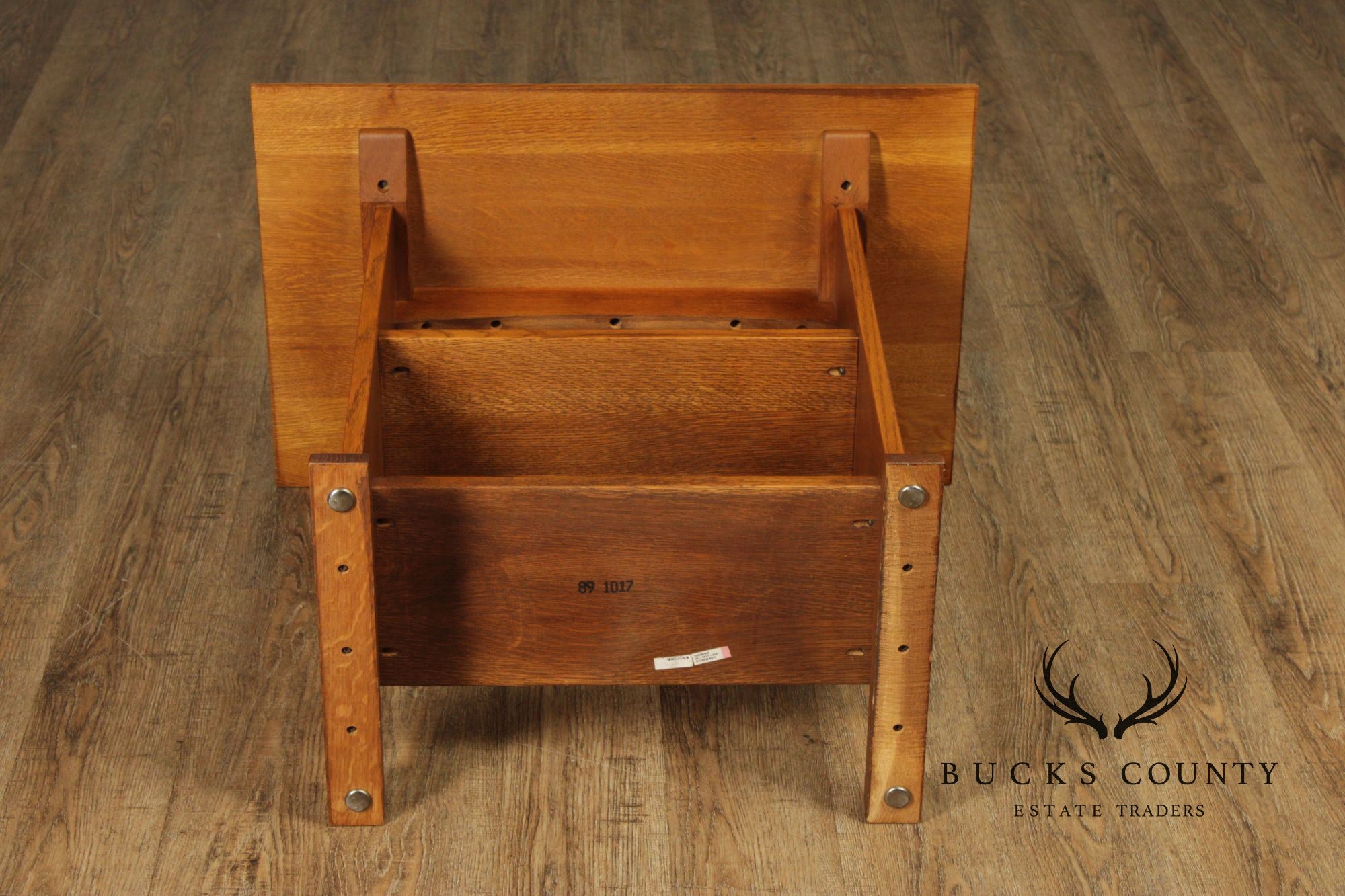 Stickley Mission Collection Inlaid Oak Tiered Occasional Table