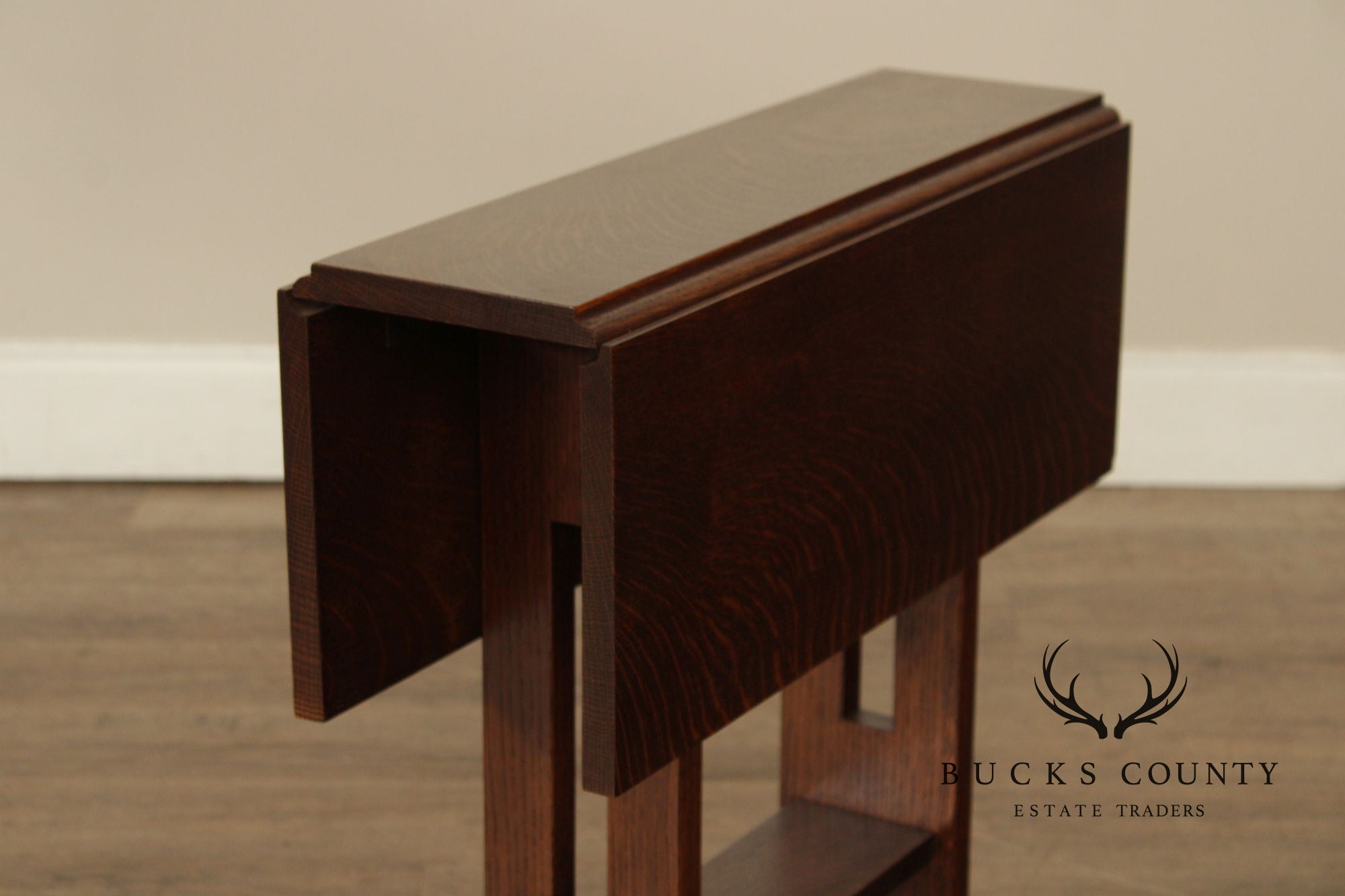 Stickley Mission Collection Oak Drop Leaf Side Table