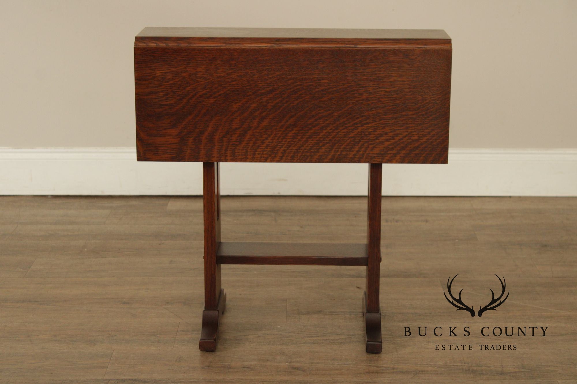 Stickley Mission Collection Oak Drop Leaf Side Table