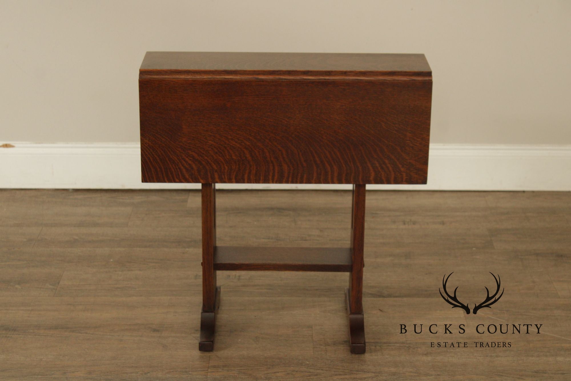 Stickley Mission Collection Oak Drop Leaf Side Table