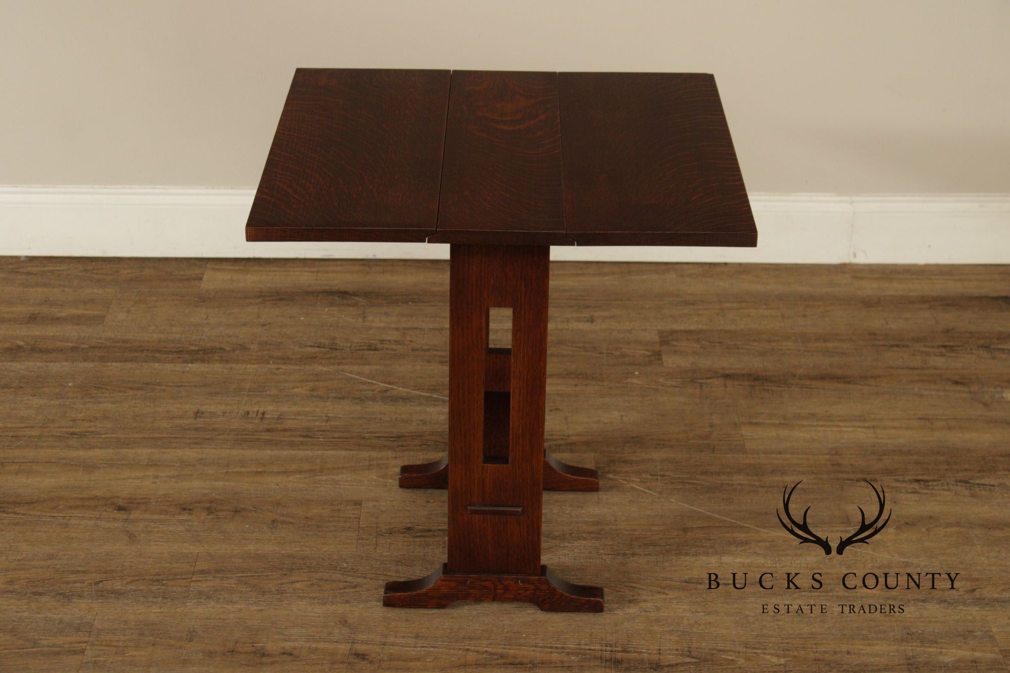 Stickley Mission Collection Oak Drop Leaf Side Table