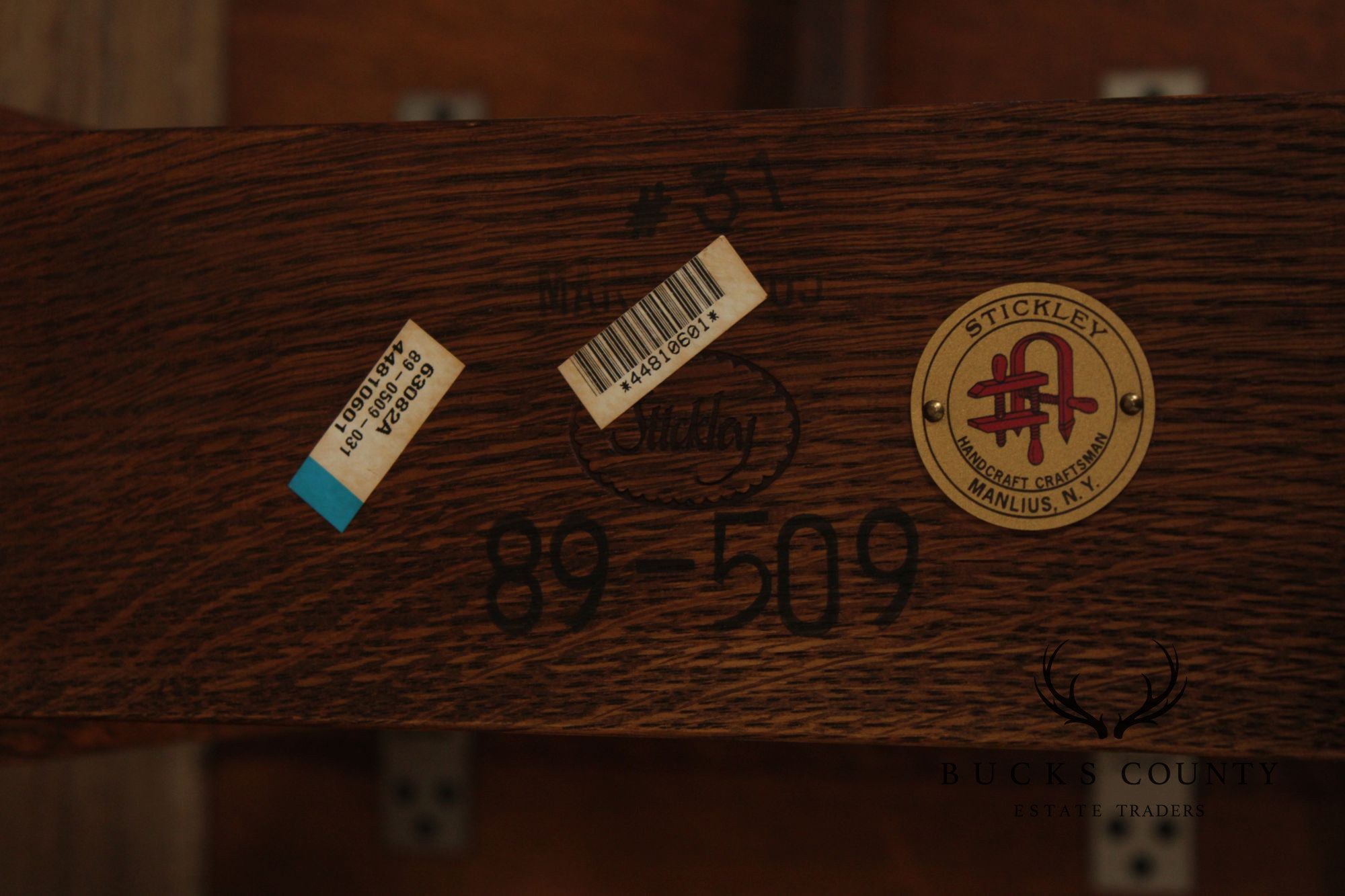 Stickley Mission Collection Oak Drop Leaf Side Table