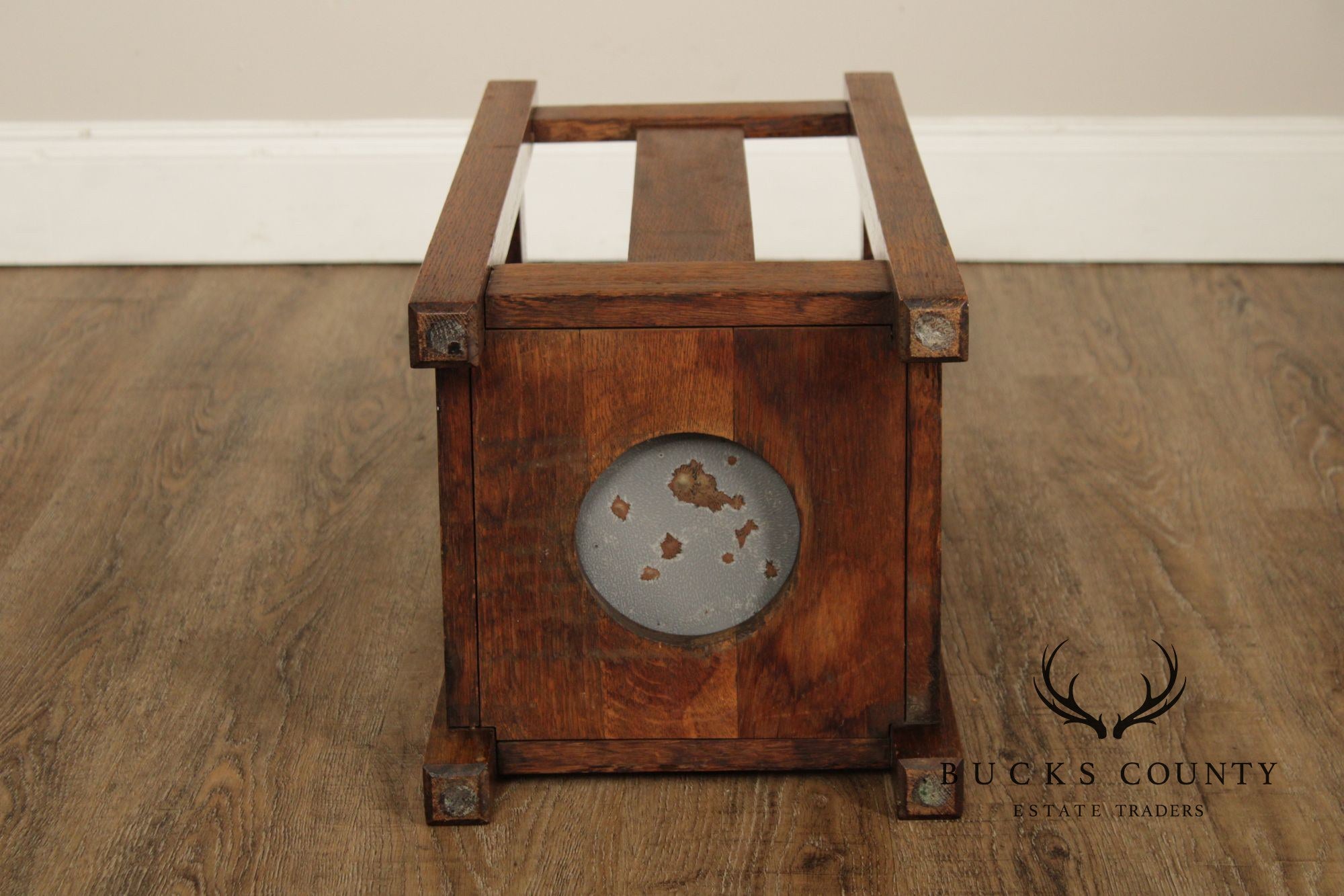 Antique Mission Oak Arts & Crafts Umbrella Stand