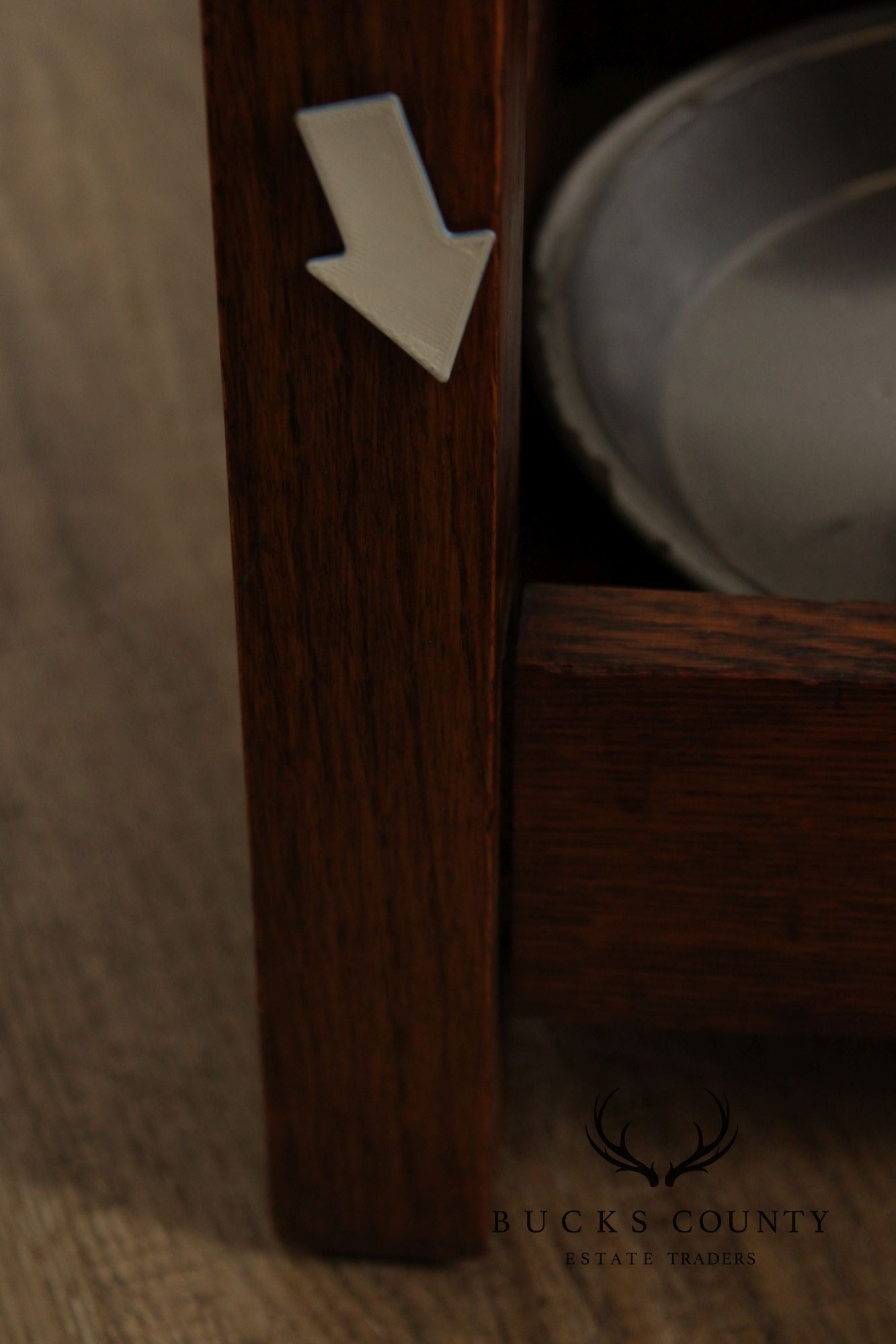 Antique Mission Oak Arts & Crafts Umbrella Stand