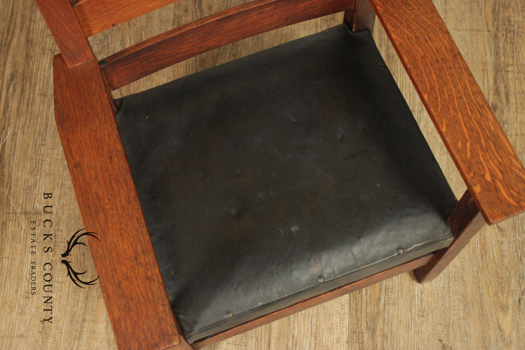 Antique Gustav Stickley Mission Oak Child Armchair