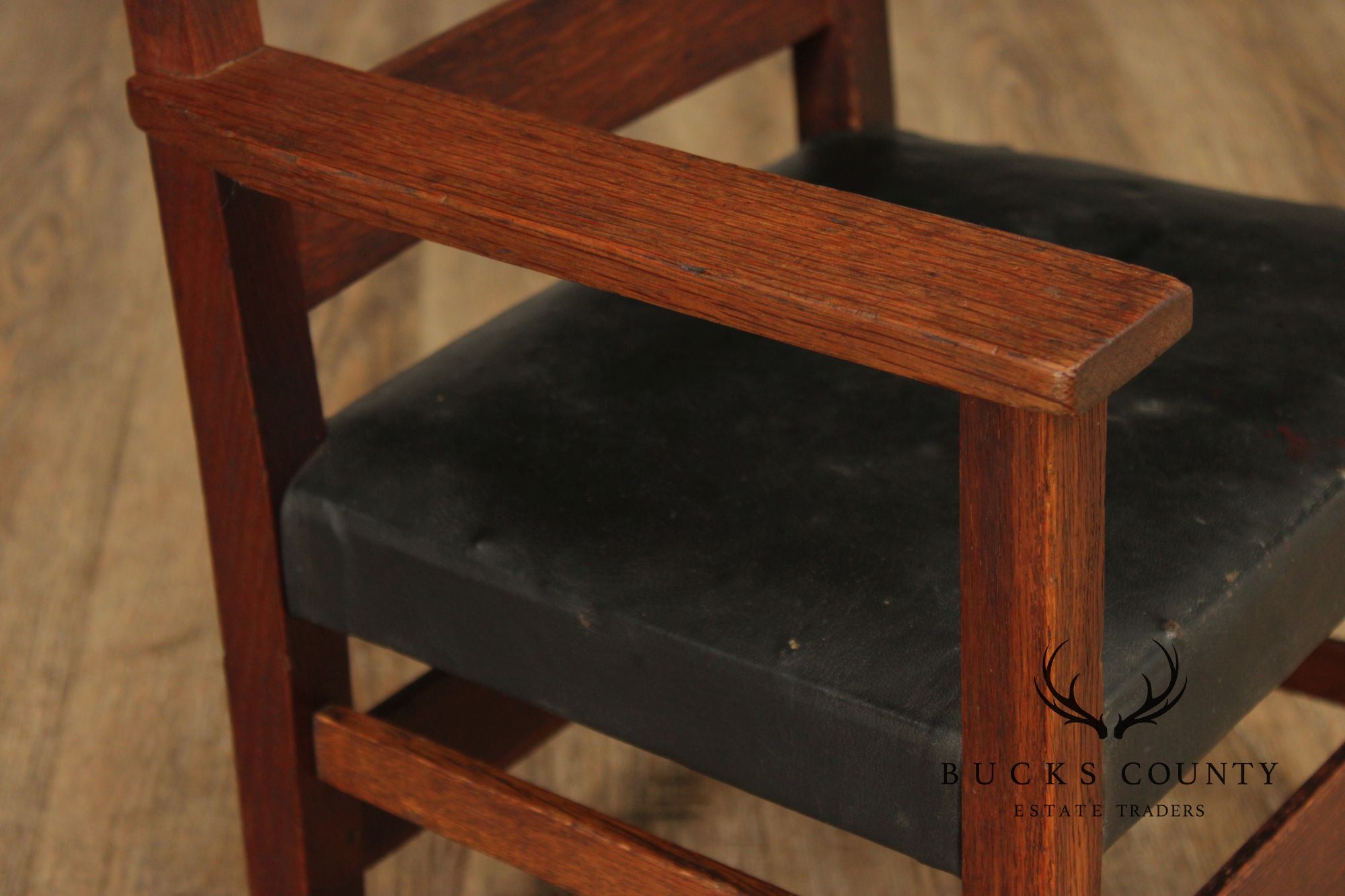 Antique Gustav Stickley Mission Oak Child Armchair