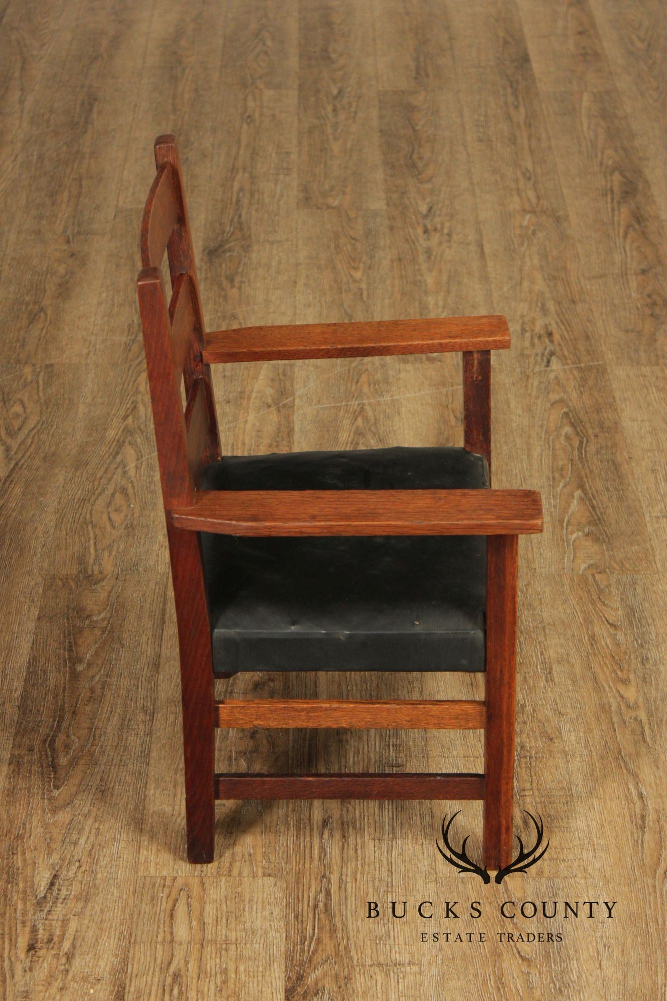 Antique Gustav Stickley Mission Oak Child Armchair