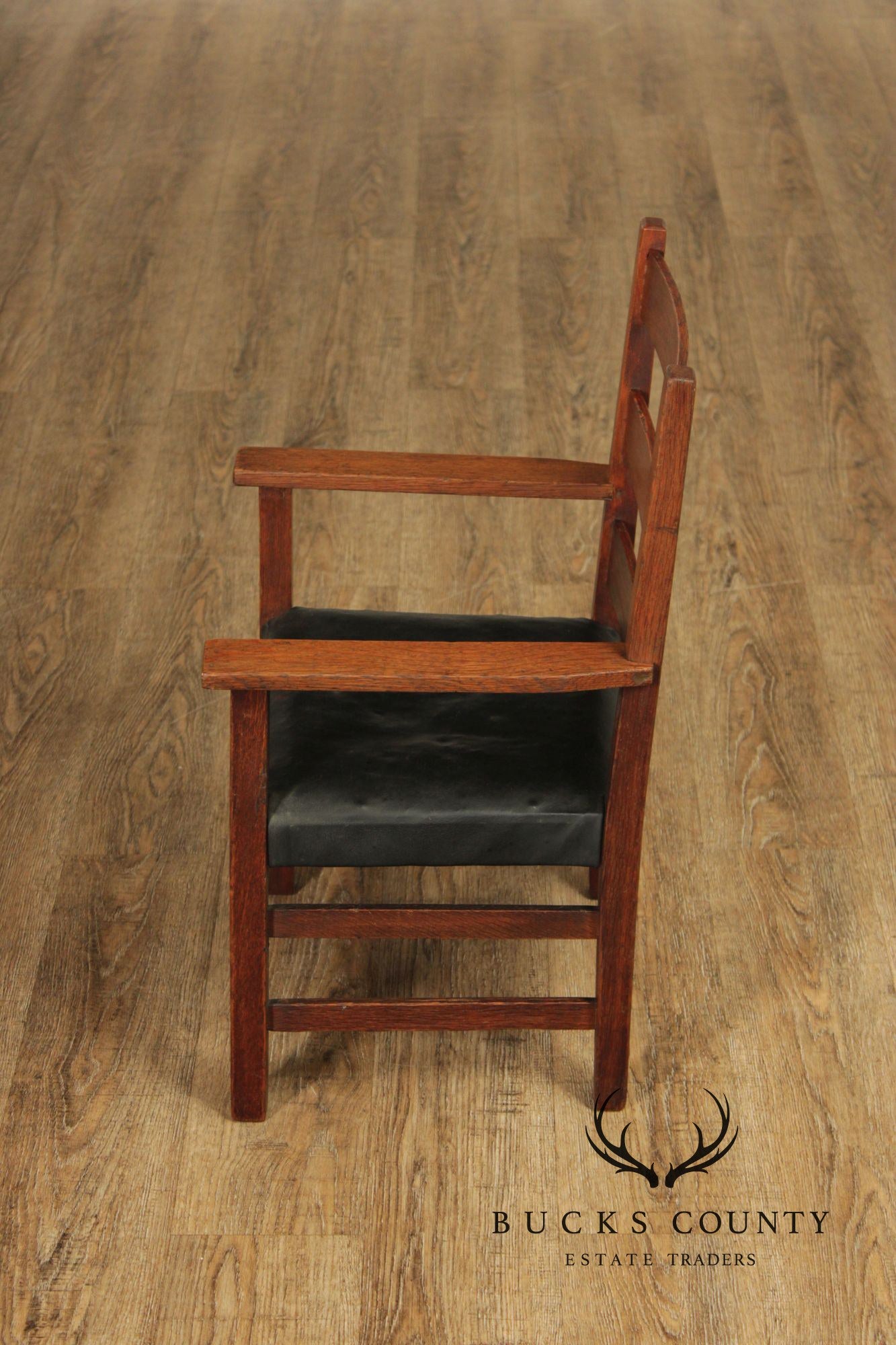 Antique Gustav Stickley Mission Oak Child Armchair